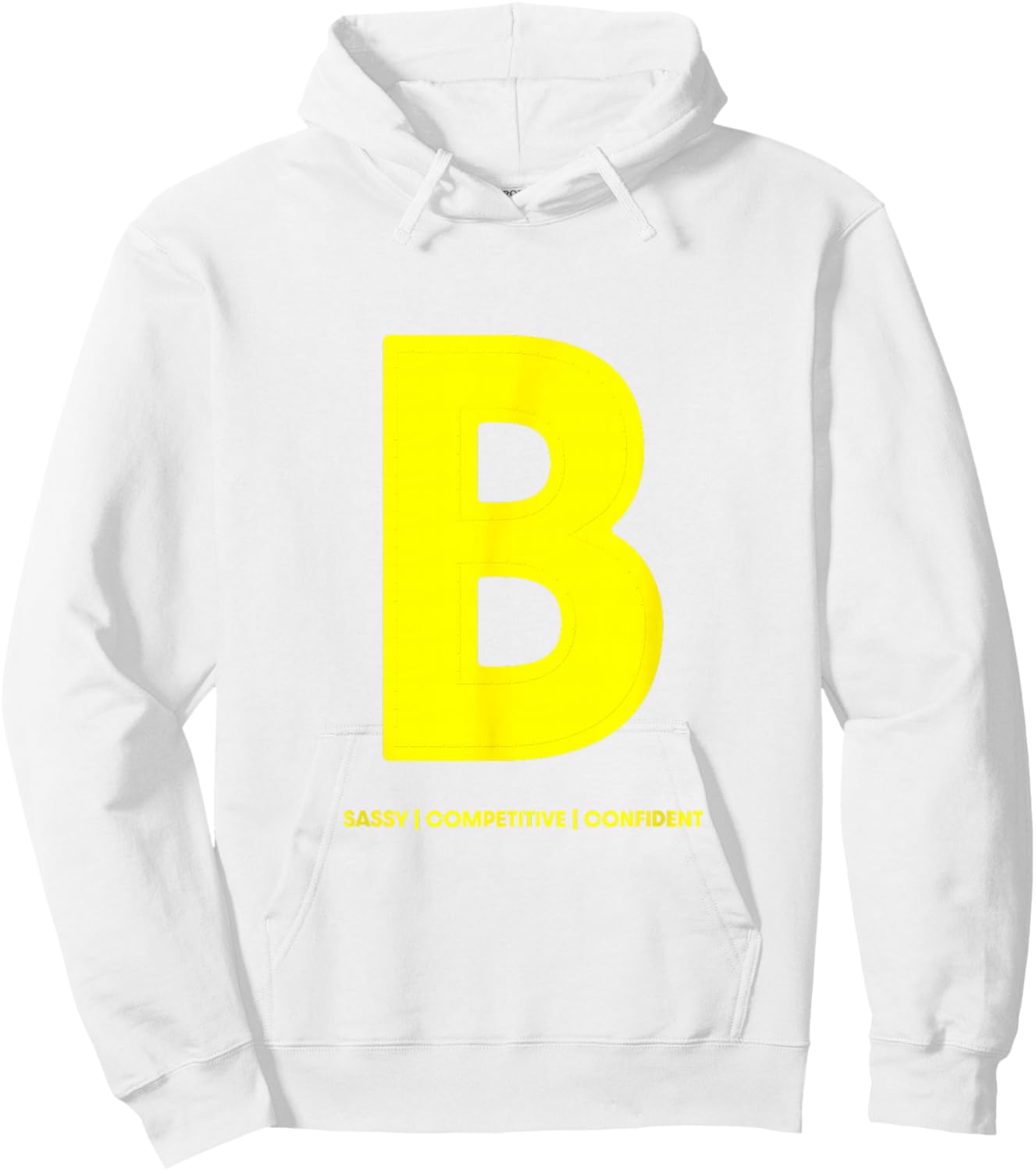 Chipmunks B for Brittany Letter Print Halloween Costume Hoodie - Hoodie | White