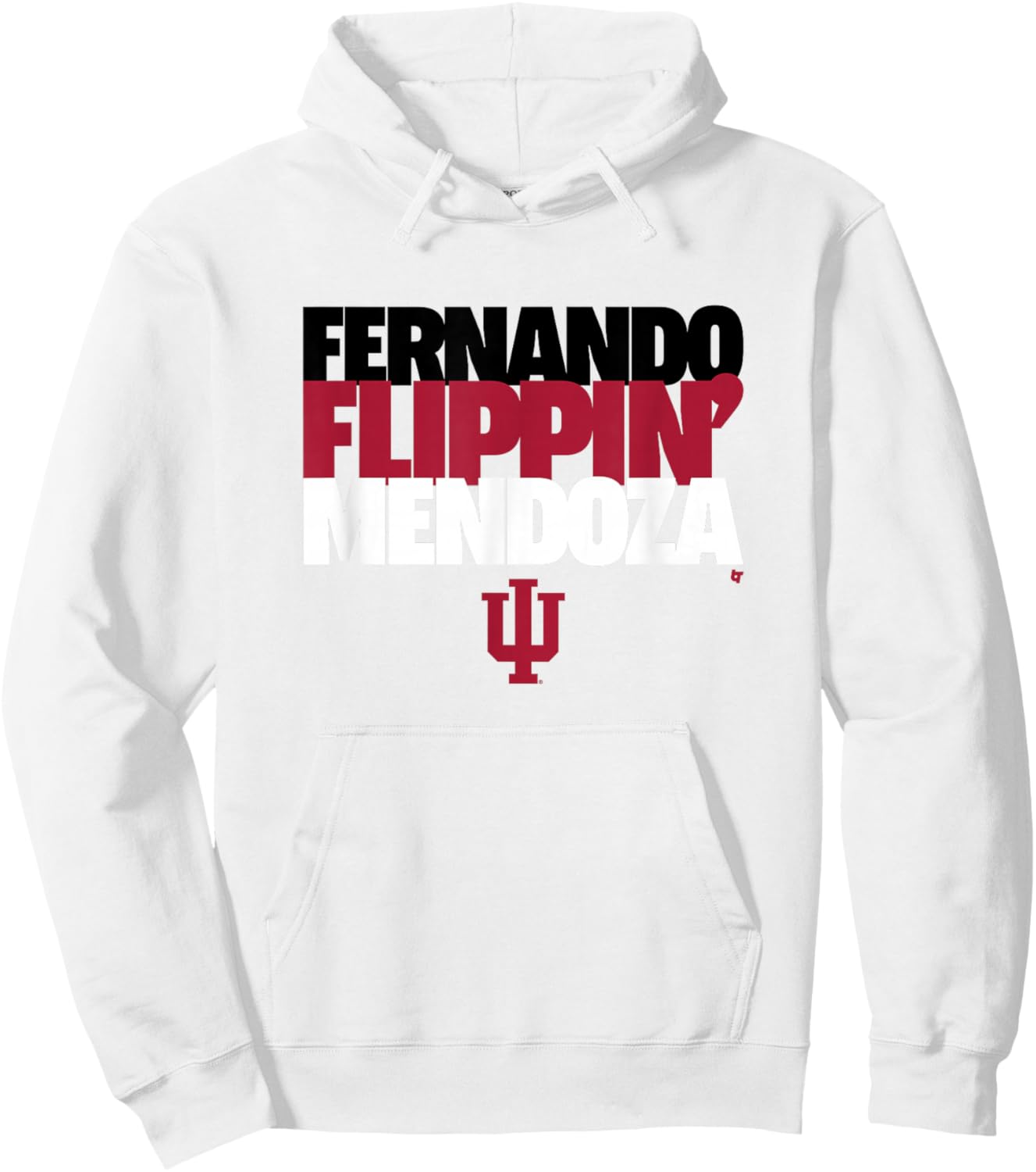Fernando Flippin' Mendoza - Indiana Hoosiers Football Hoodie - Hoodie | White