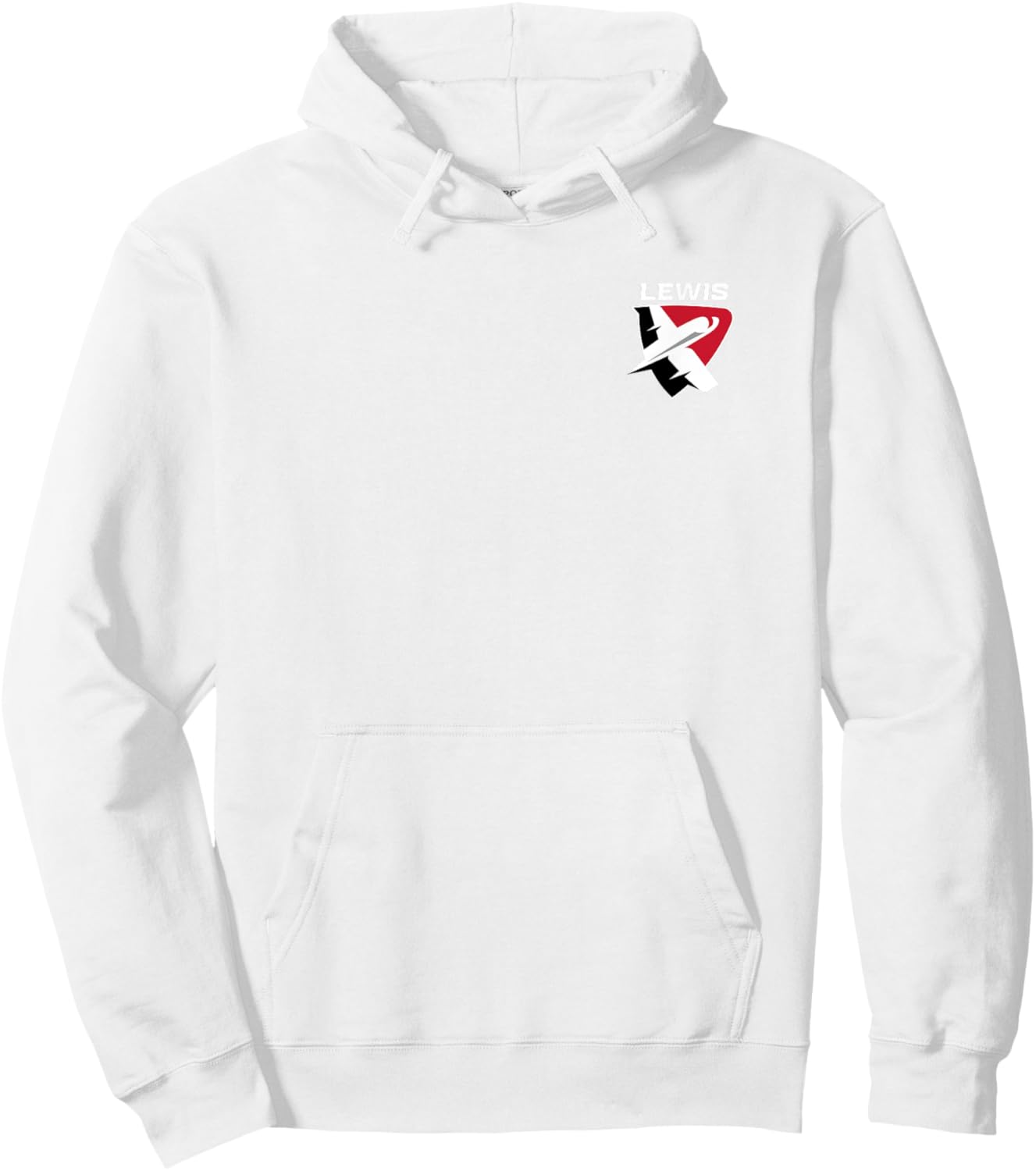 Lewis University Flyers Primary Left Chest Hoodie - Hoodie | White
