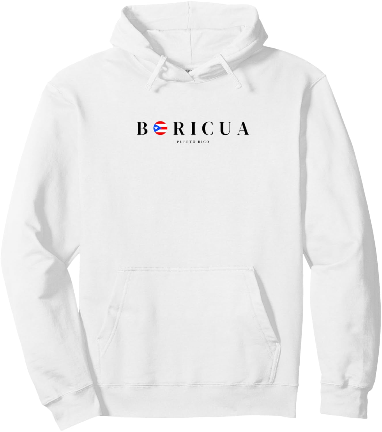 Boricua Puerto Rico White Hoodie - Hoodie | White