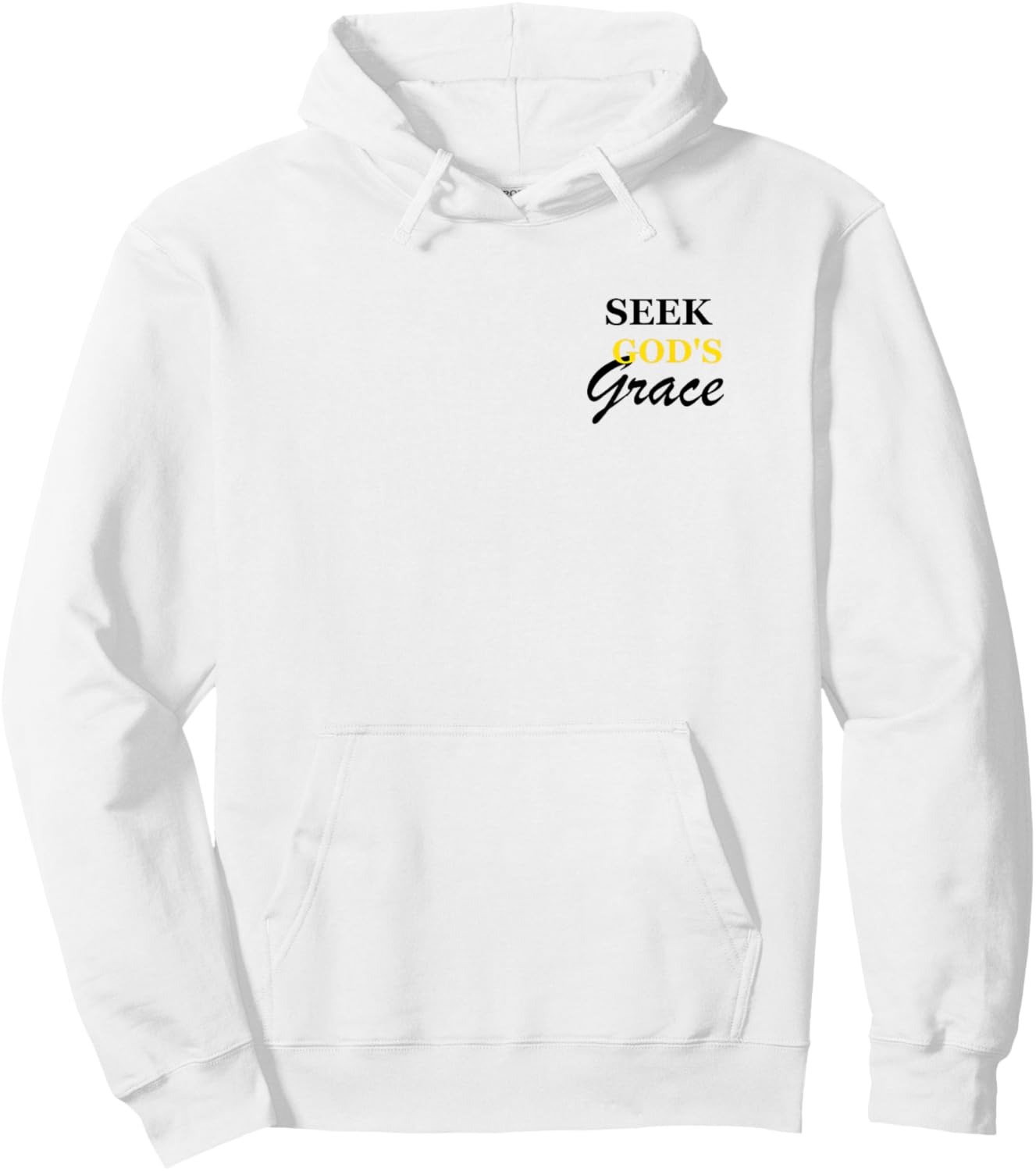 Seek God's Grace Hoodie - Hoodie | White