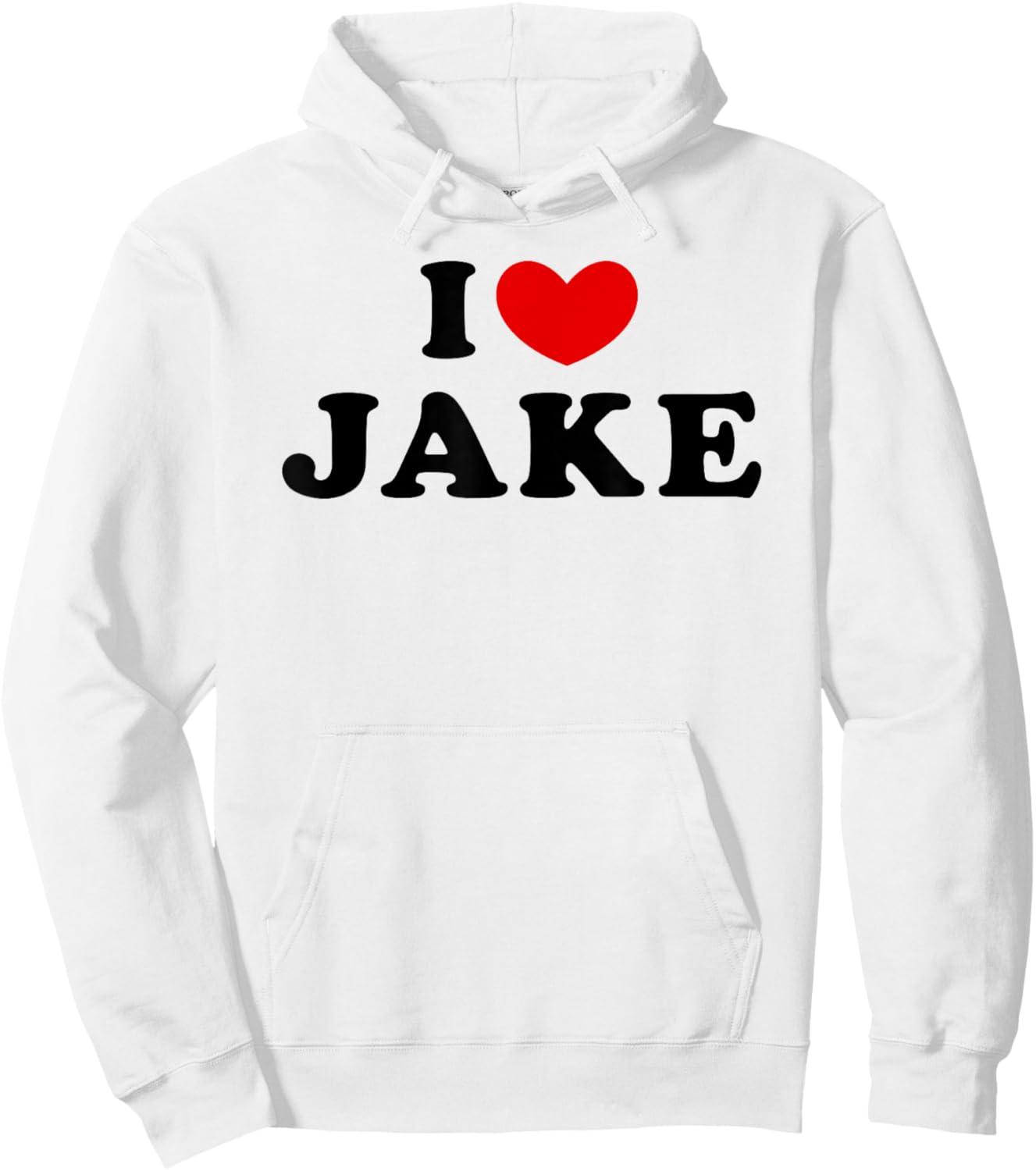 I Love Jake, I Heart Jake Hoodie - Hoodie | White
