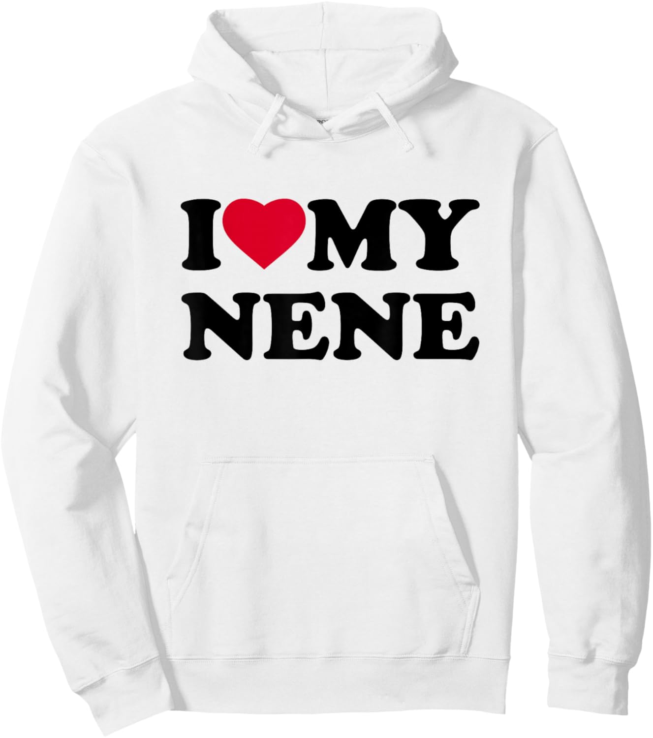 I Love My Nene Heart Grandma Family Hoodie - Hoodie | White