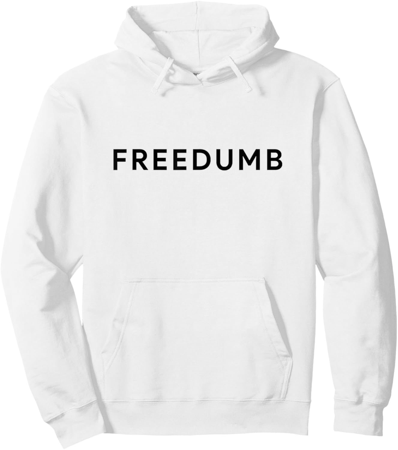 Freedumb Funny American Pun July 4th BBQ Hoodie - Hoodie | White