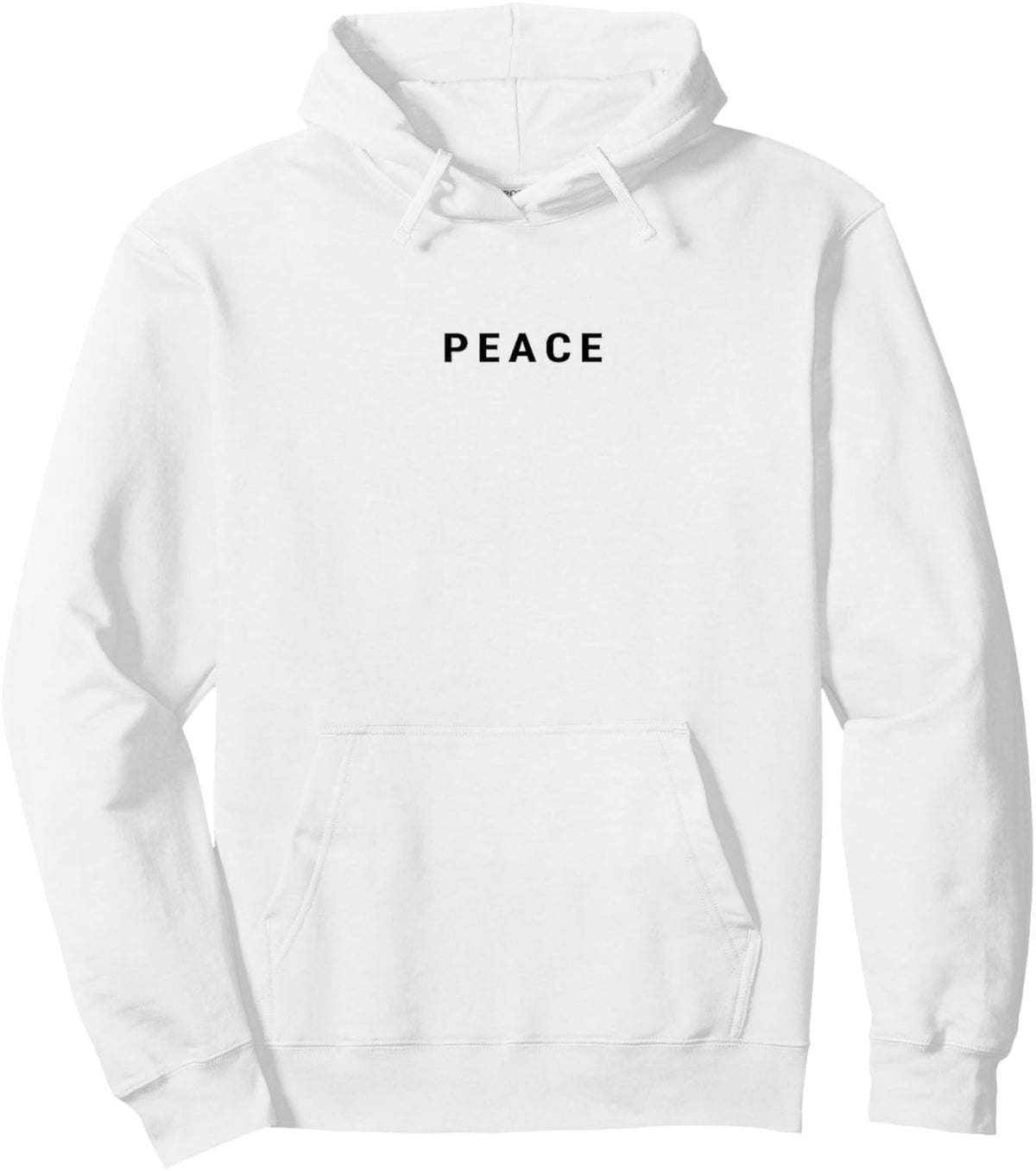 Peace Minimalist Hoodie - Hoodie | White