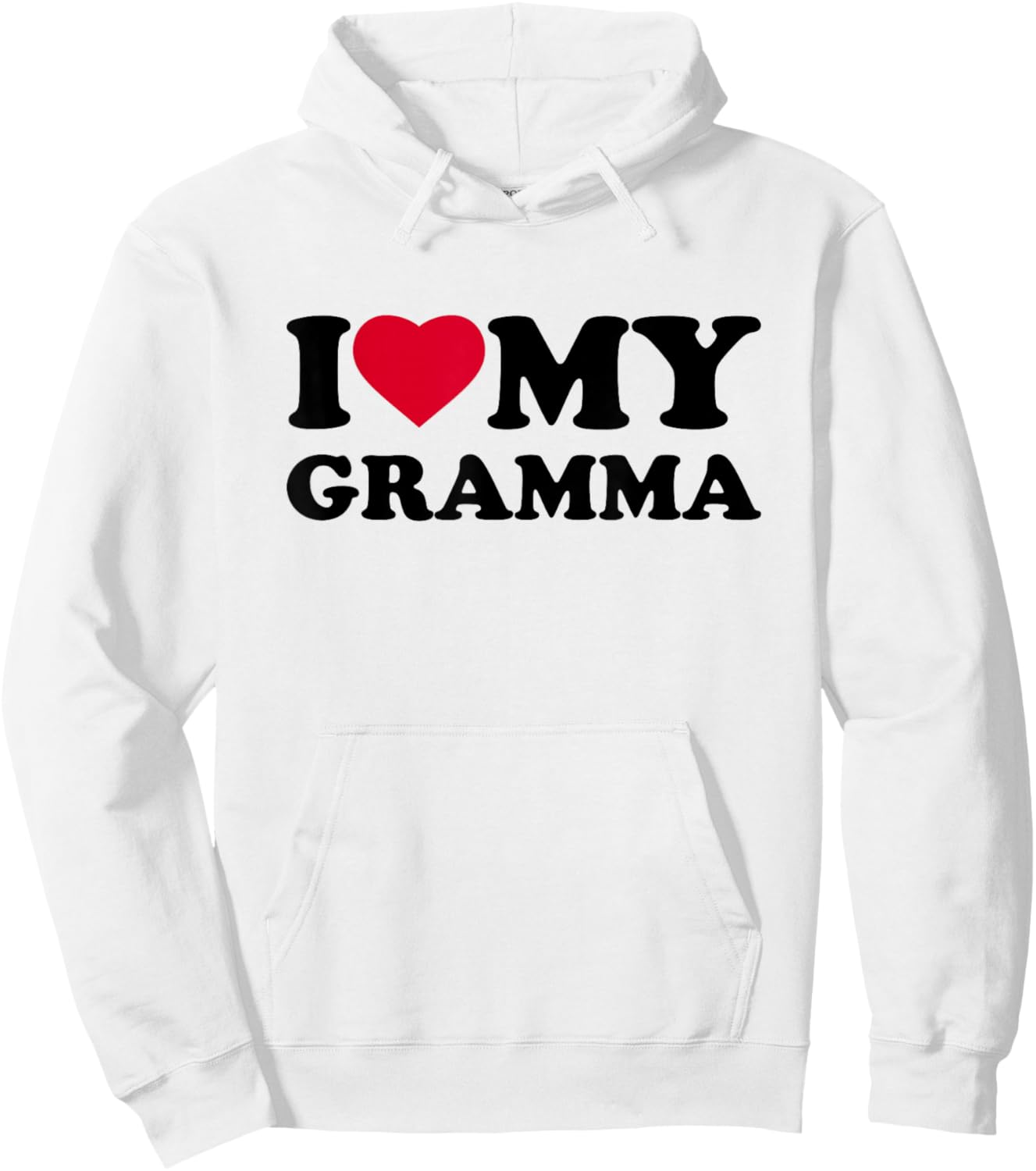 I Love My Gramma Heart Grandma Family Hoodie - Hoodie | White