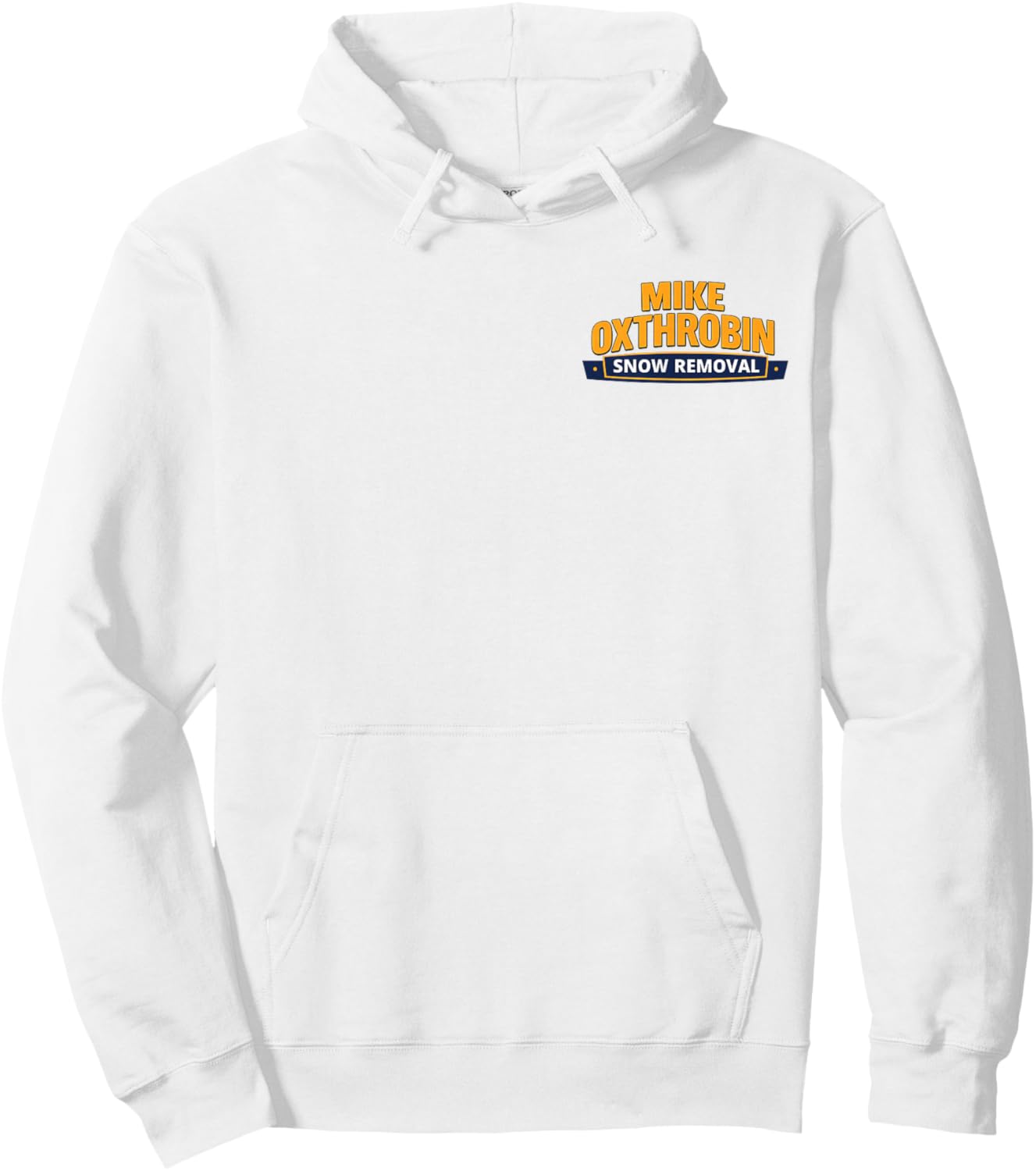 Mike Oxthrobin Snow Removal Hoodie - Hoodie | White