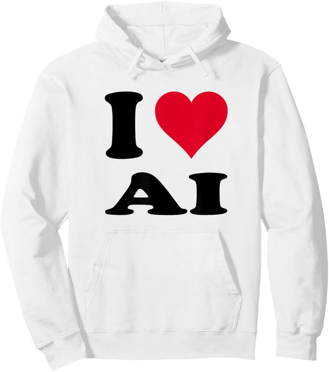 i Love ai Hoodie - Hoodie | White