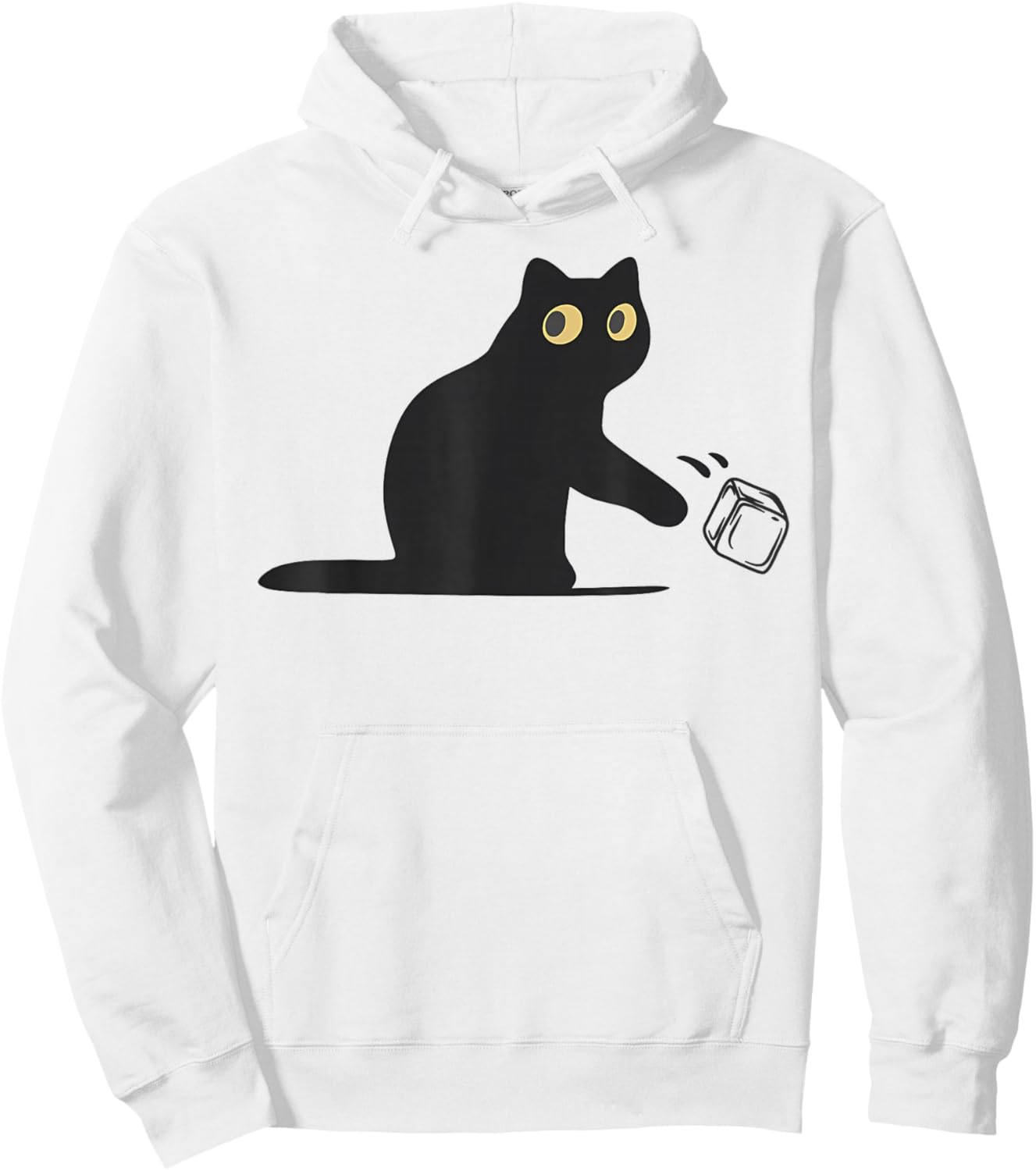 No Ice Please Funny Cat Meme Men Women Hoodie - Hoodie | White