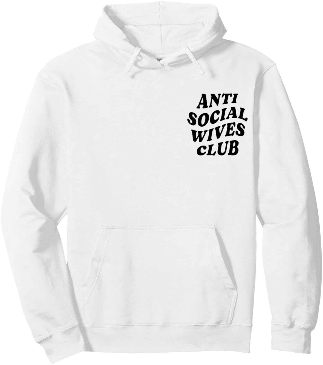 Anti Social Wives Club Funny Introvert Wife Hoodie - Hoodie | White
