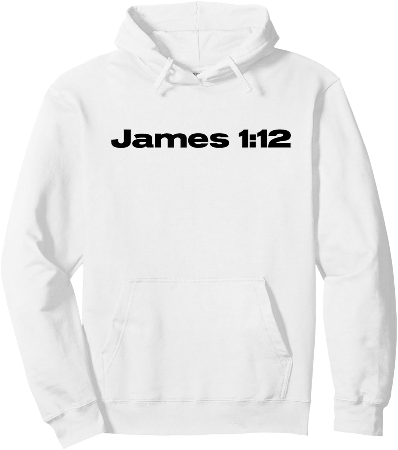 Christian Crown of Life James 1:12 to Those Who Love Him Blk Hoodie - Hoodie | White
