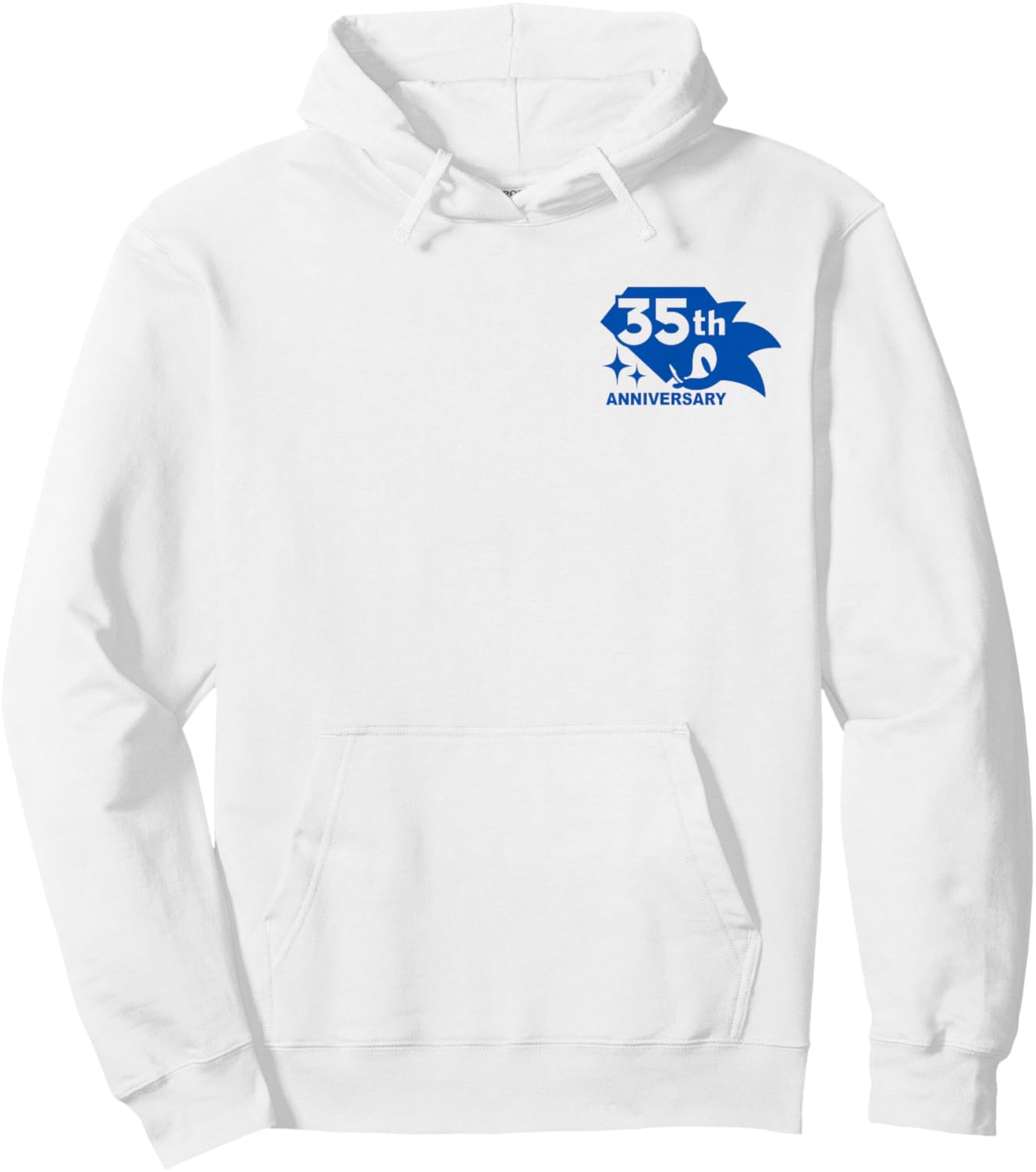 Sonic The Hedgehog: 35th Anniversary Emerald Rings Hoodie - Hoodie | White