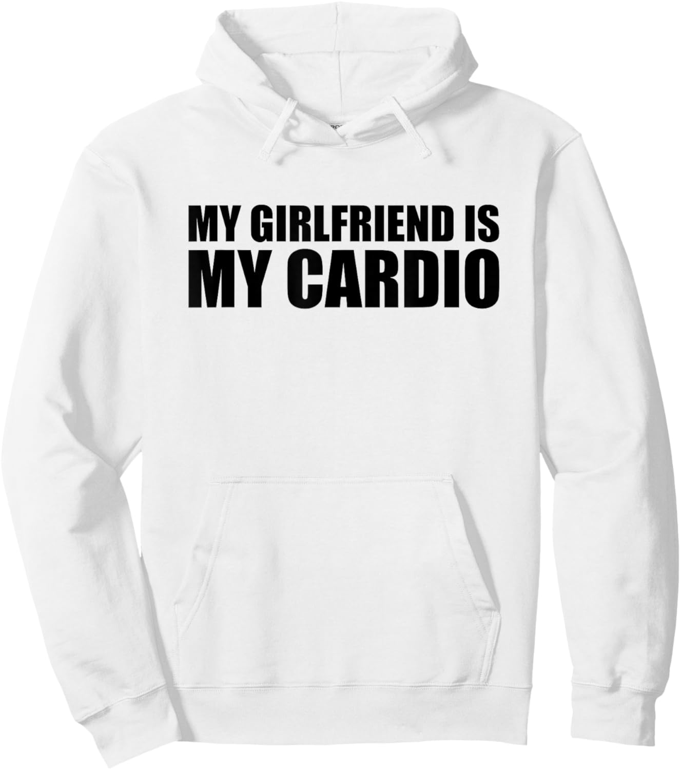 My Girlfriend is My Cardio Hoodie - Hoodie | White