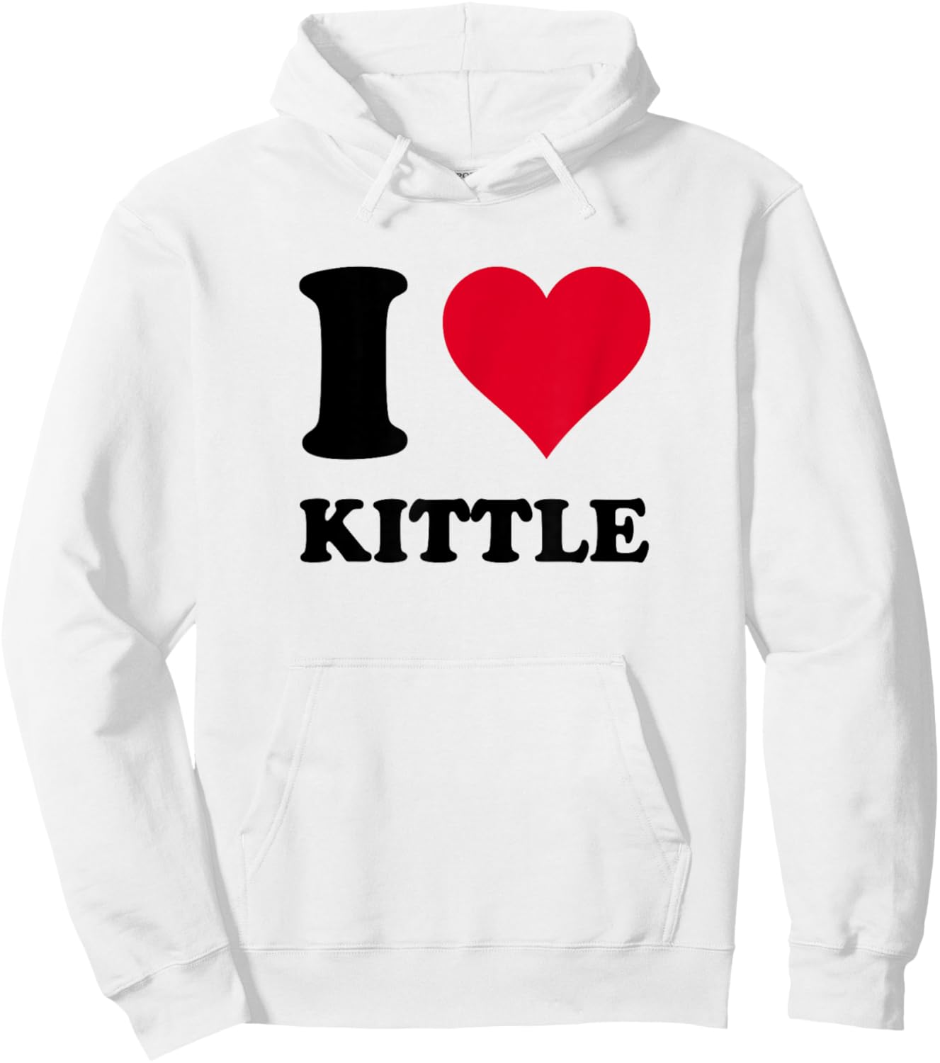 I Love Kittle Hoodie - Hoodie | White