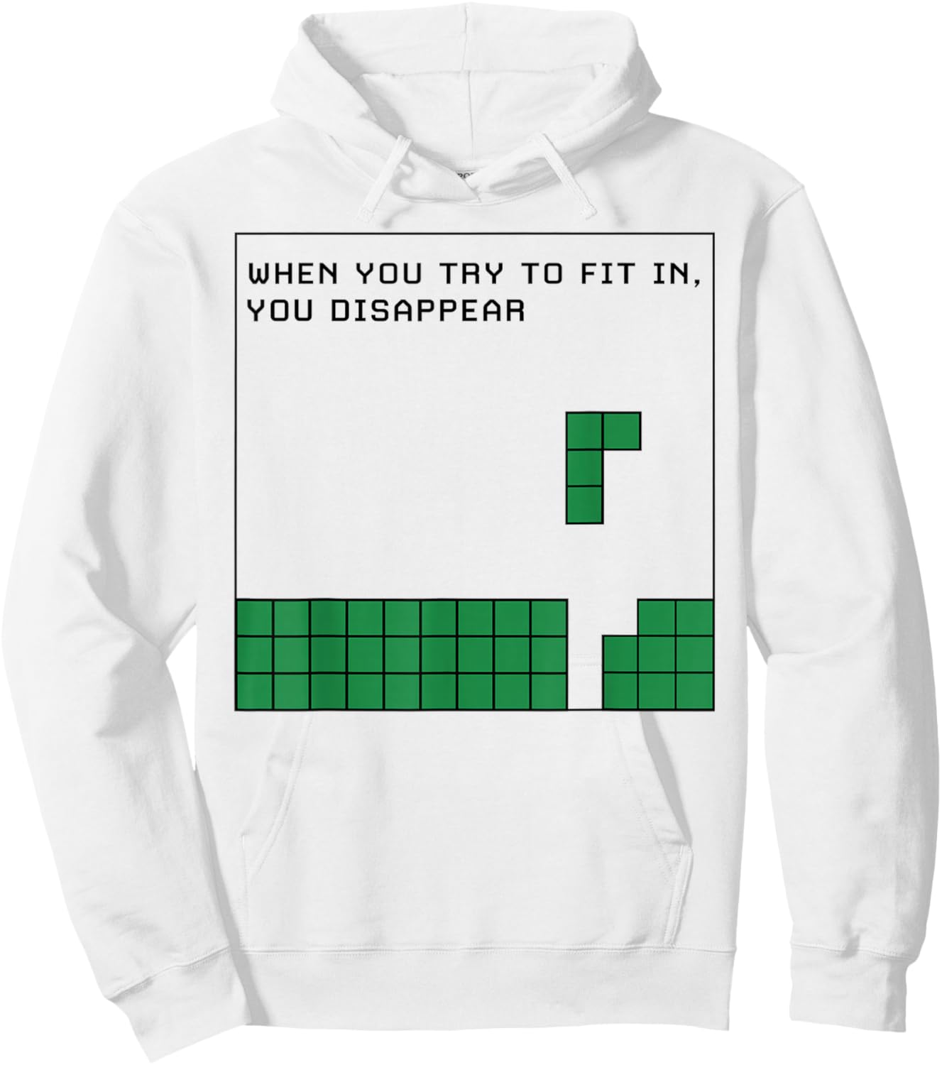 When You Try to Fit in You Disappear Hoodie - Hoodie | White