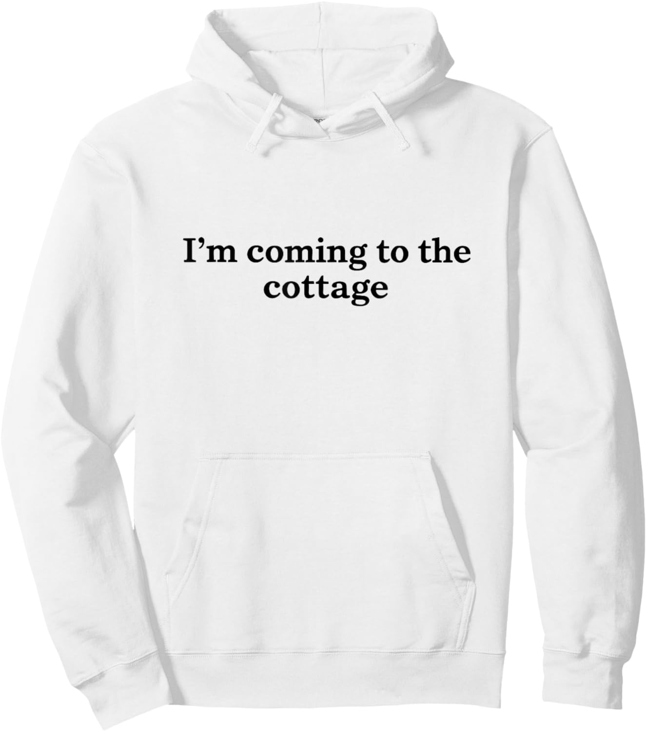 I'm Coming to The Cottage Funny Weekend Hockey Lover Hoodie - Hoodie | White