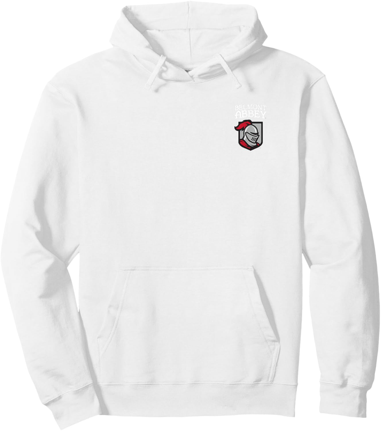 Belmont Abbey College Crusaders Primary Left Chest Hoodie - Hoodie | White