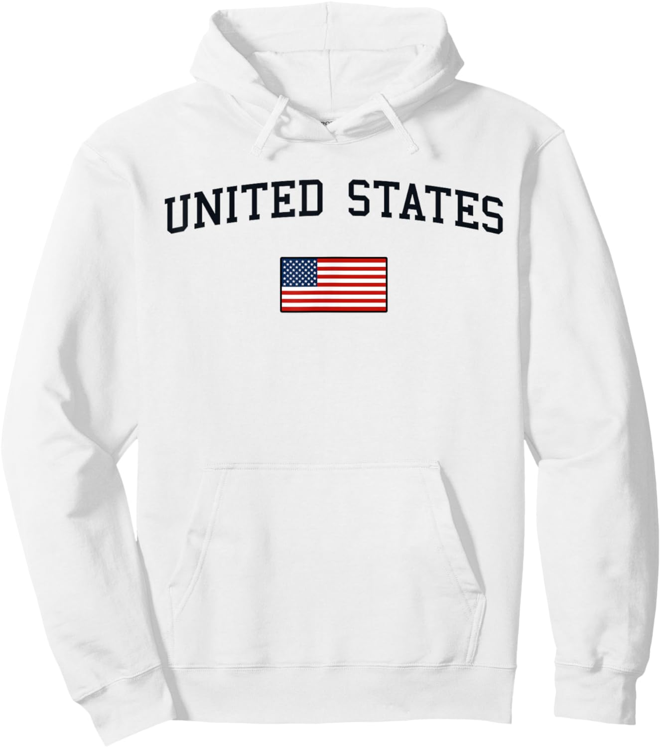 U.S. Flag Men Women Kids United States Hoodie - Hoodie | White
