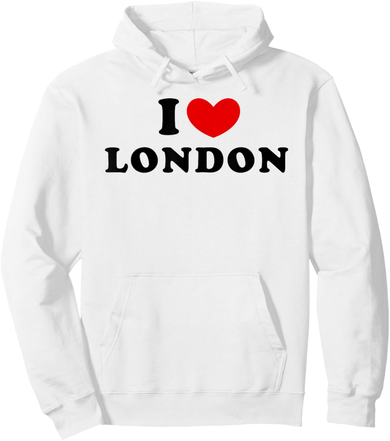 I Love London, I Heart London Hoodie - Hoodie | White