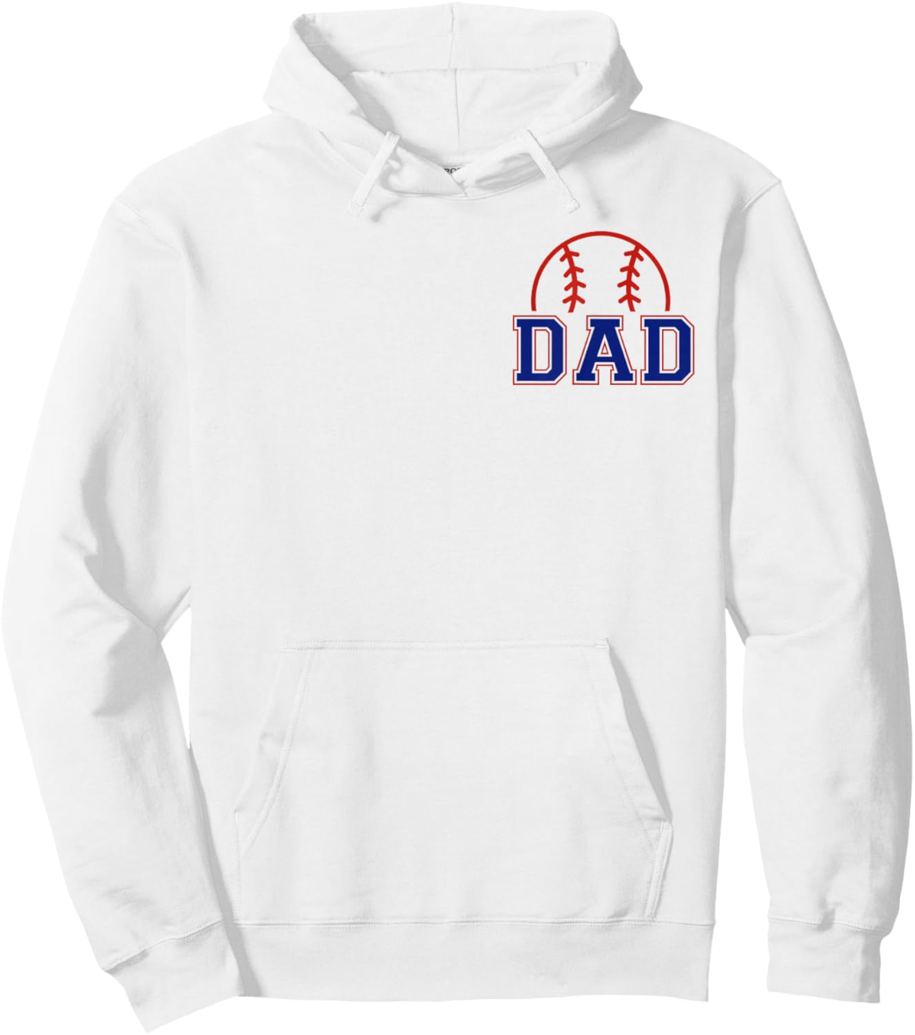 Dad of Rookie 1st Birthday Baseball Boy Family Matching Hoodie - Hoodie | White