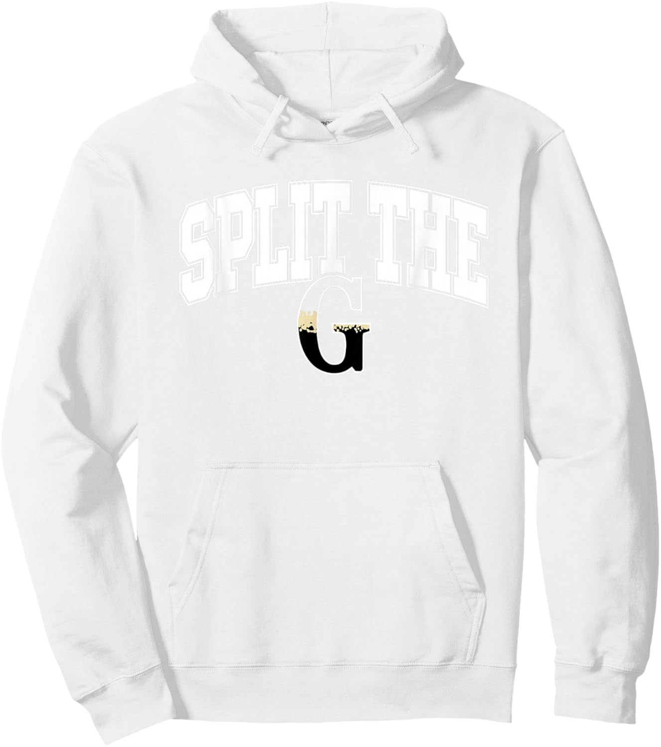 St. Patrick's Day Beer Funny Split The G Hoodie - Hoodie | White