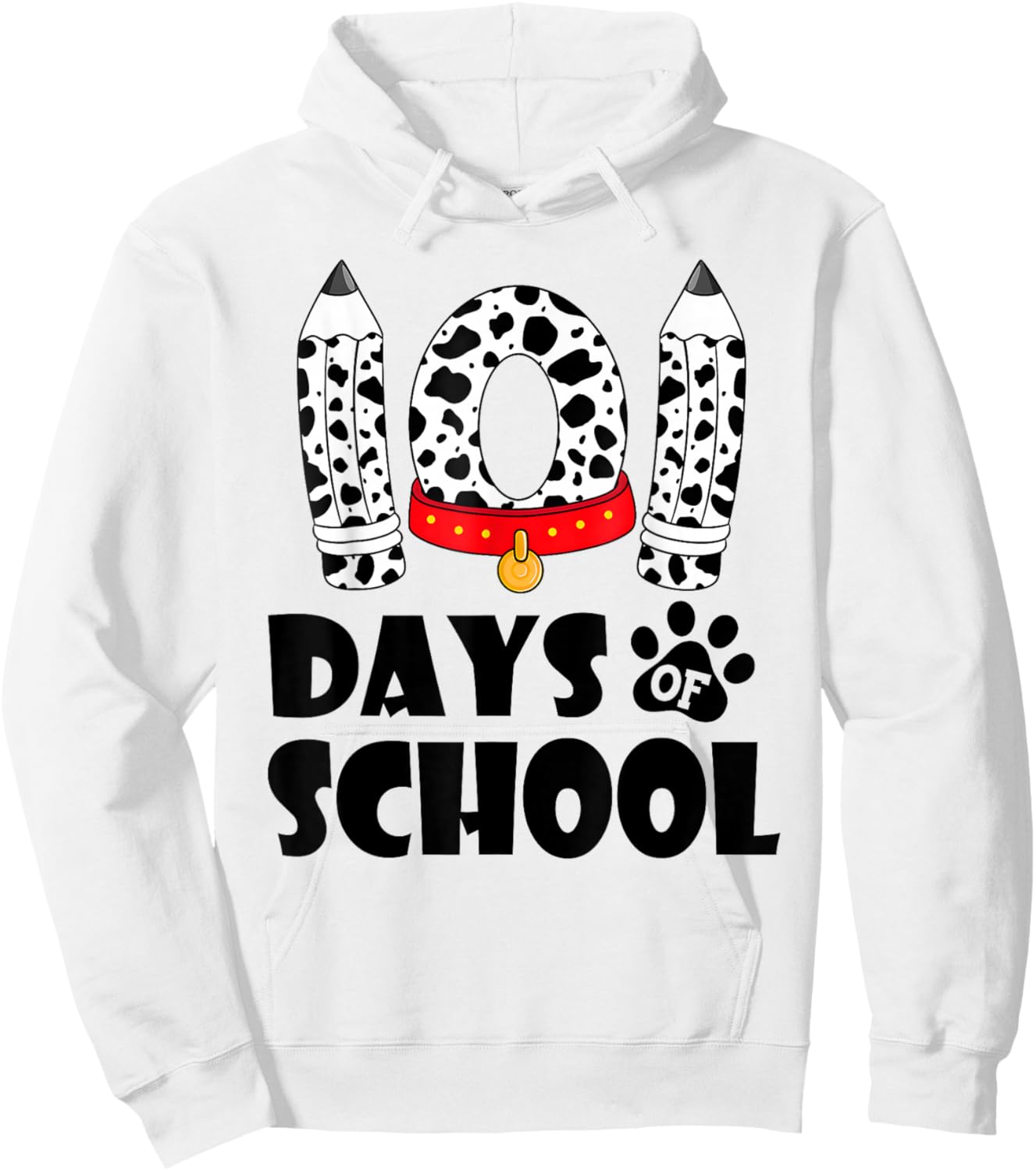 Happy 101 Days School Cute Dog 100 Days Smarter Student Kids Hoodie - Hoodie | White