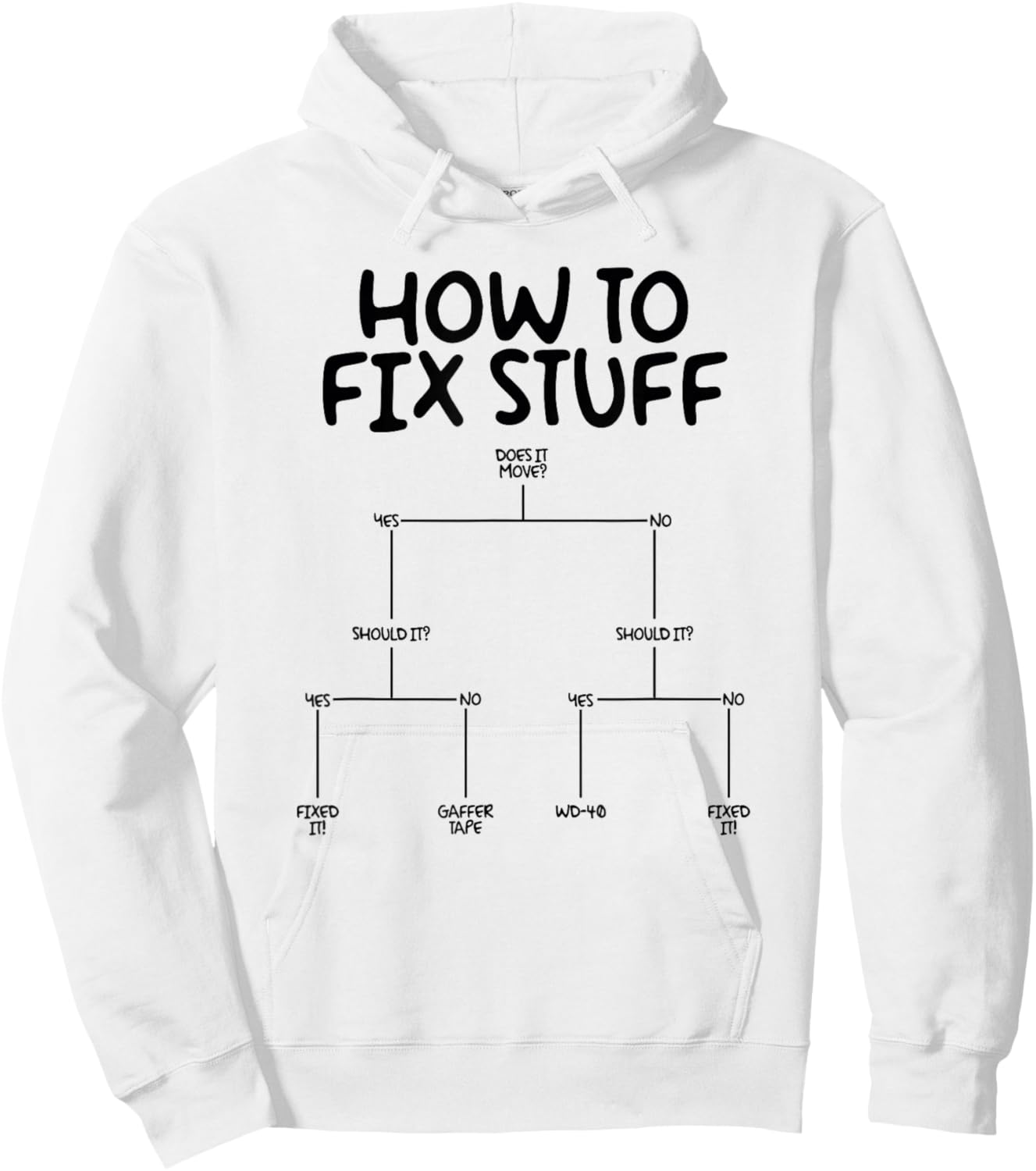 T-Shirt Hoodie - Hoodie | White