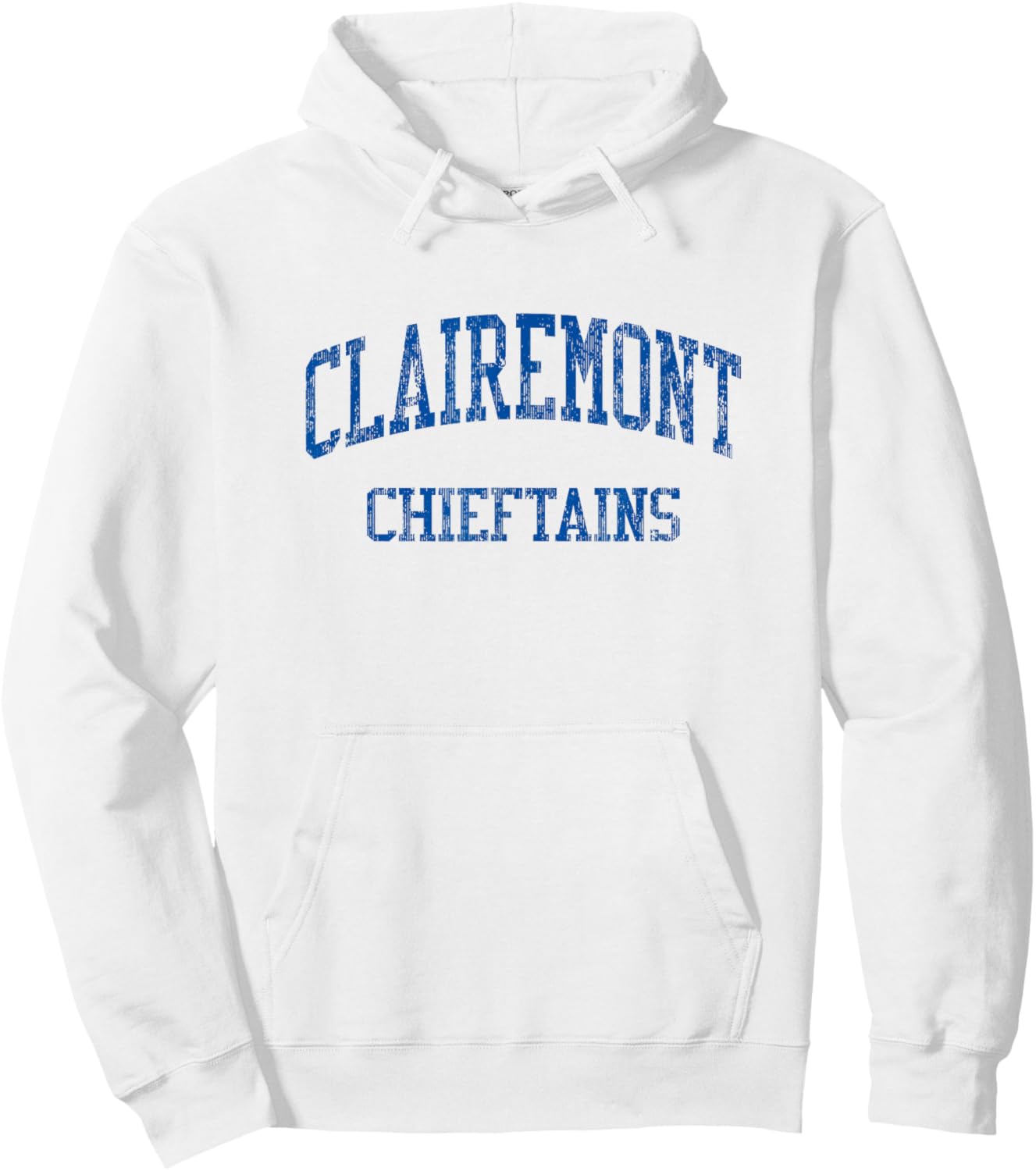 Clairemont High School HS San Diego CA Vintage Sports Hoodie - Hoodie | White