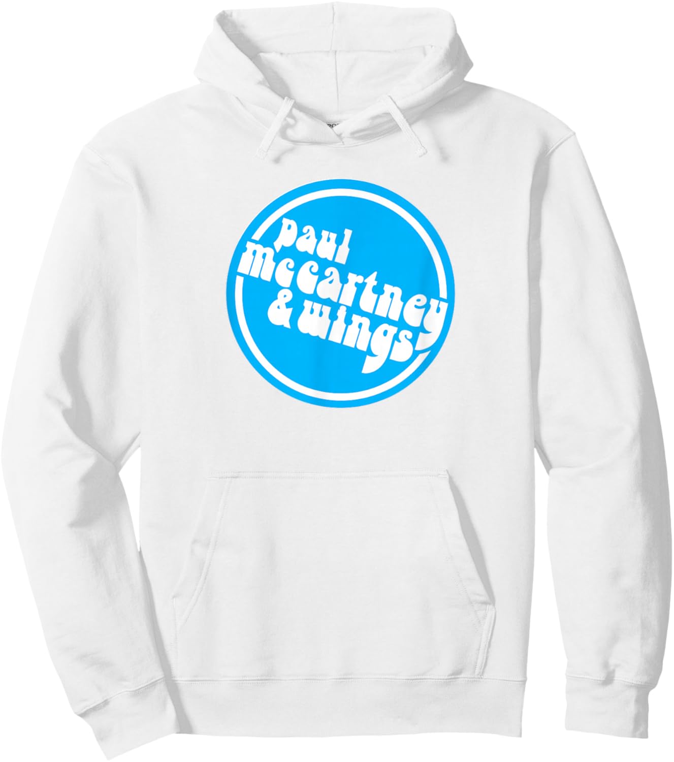 Official Paul McCartney & Wings Circle Logo Hoodie - Hoodie | White