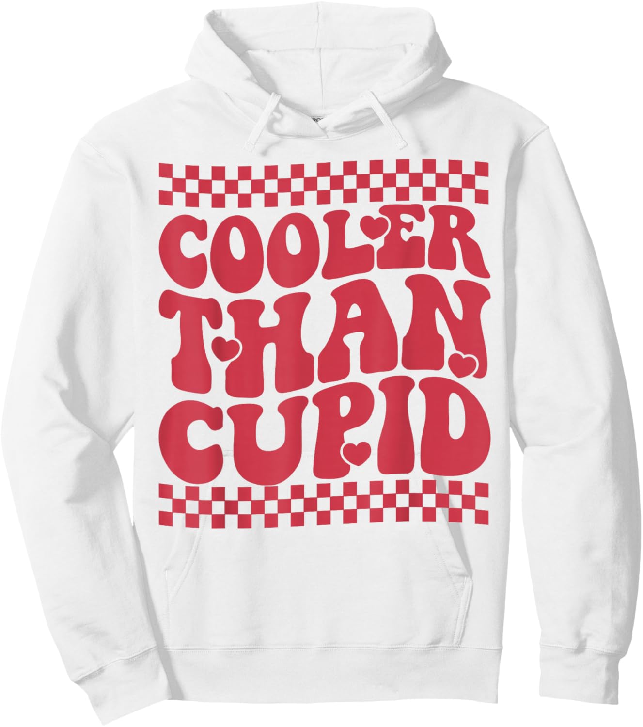 Cooler Than Cupid Cute Valentine's Day Kids Boys Girls Hoodie - Hoodie | White
