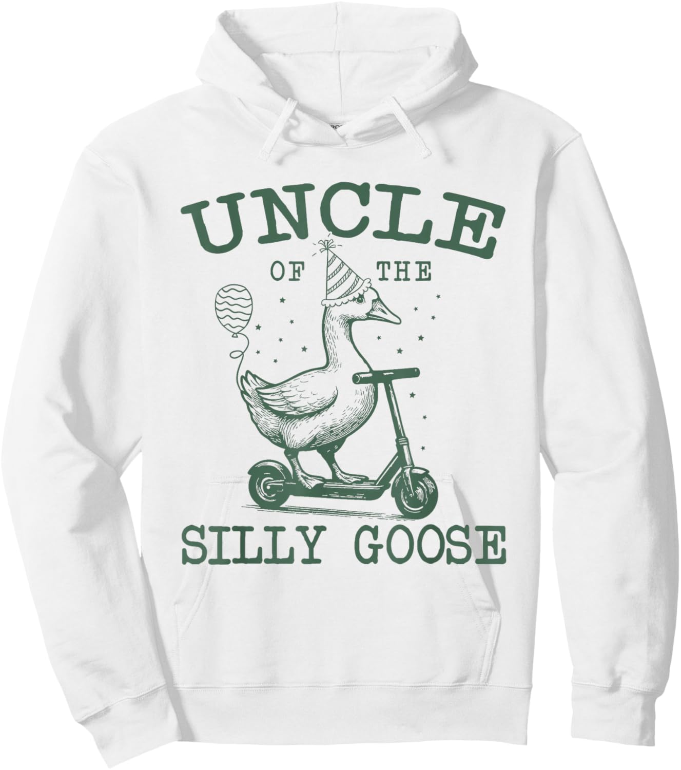 Uncle of The Silly Goose First Birthday Family Matching Hoodie - Hoodie | White