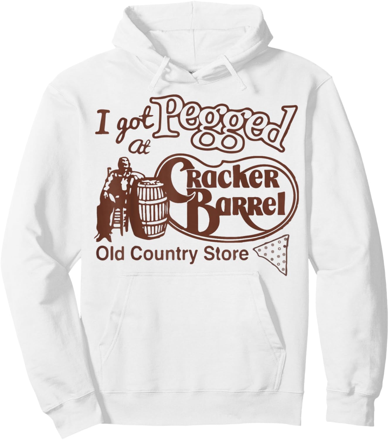 Pegged at Cracker Country Store Funny Hoodie - Hoodie | White