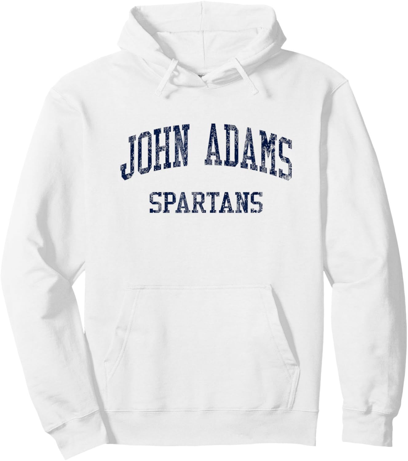 John Adams High School HS Ozone Park NY Vintage Sports Hoodie - Hoodie | White