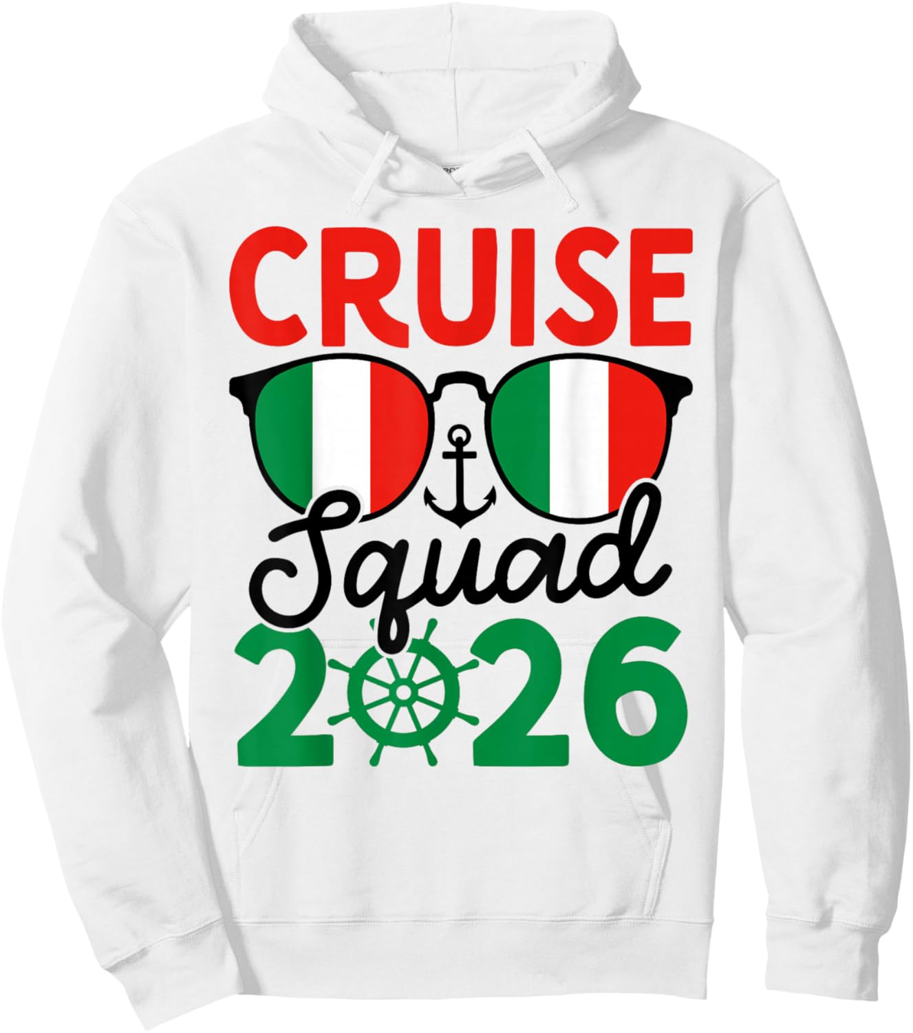 Italy Cruise Squad 2026 Summer Vacation Matching Family Hoodie - Hoodie | White
