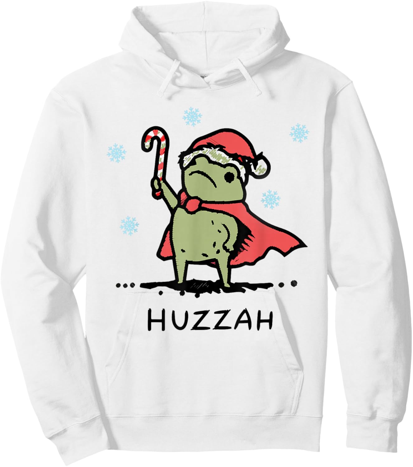 Frog Huzzah Frog Knight Funny Sword Meme Quote Christmas Hoodie - Hoodie | White
