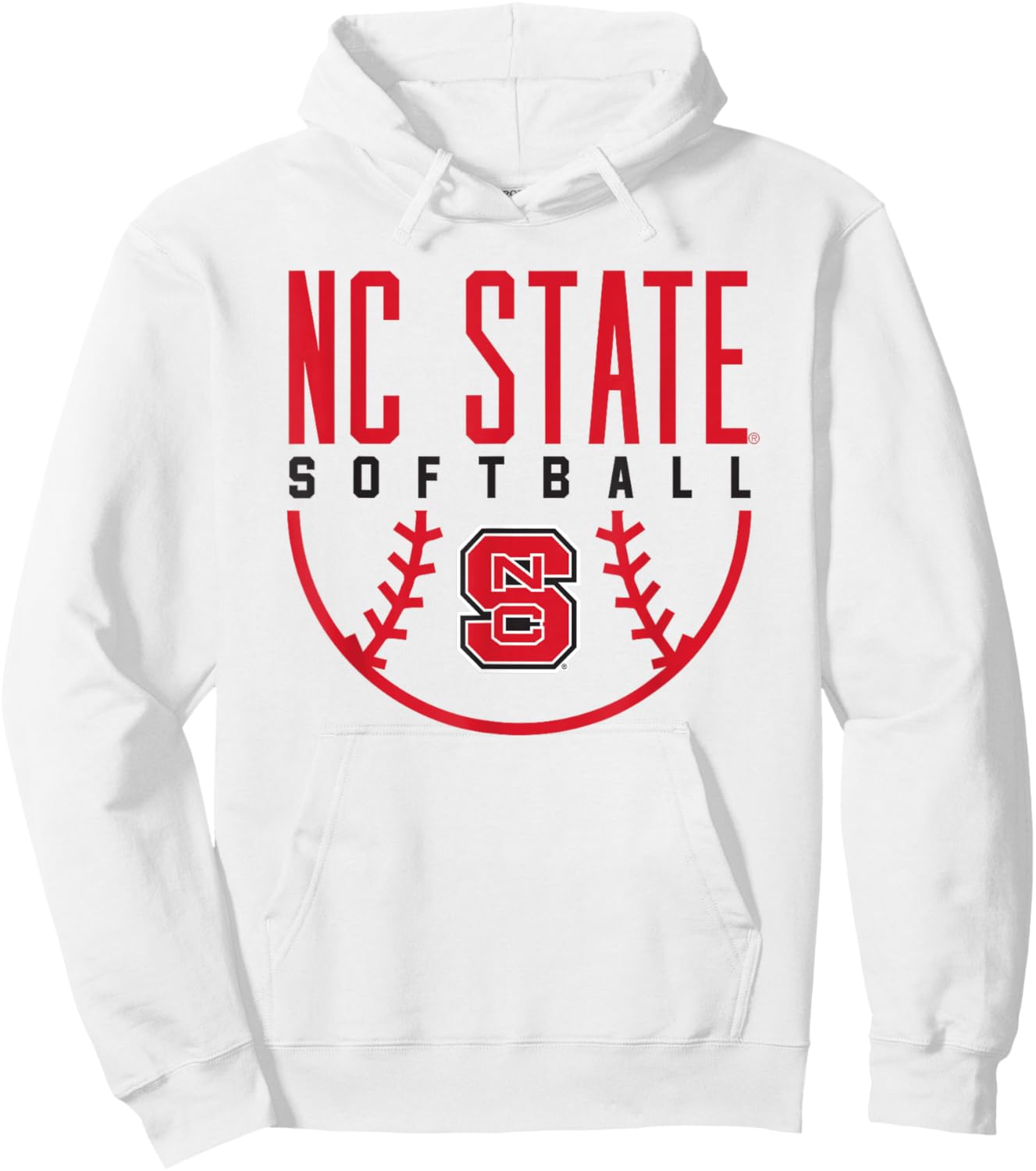NC State Wolfpack Softball Hoodie - Hoodie | White