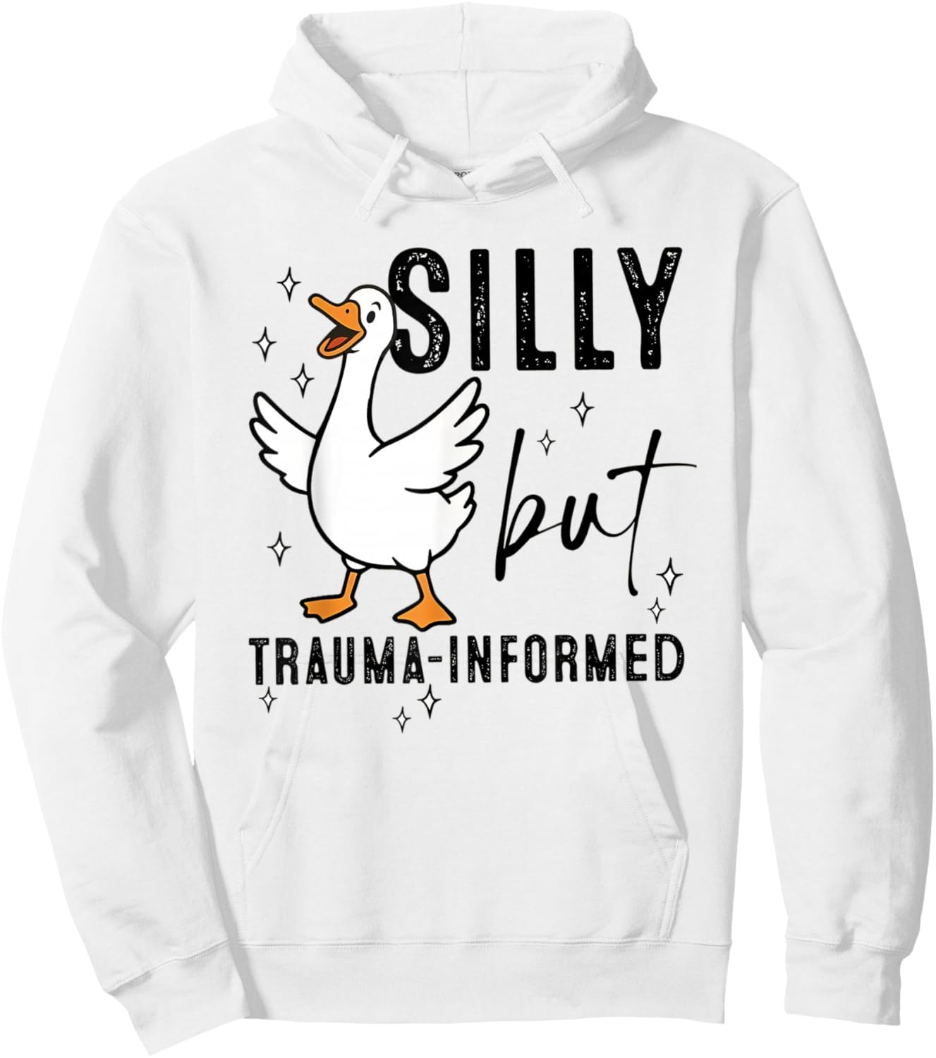 Silly Goose Social Work MSW Crisis LCSW Graduation Hoodie - Hoodie | White