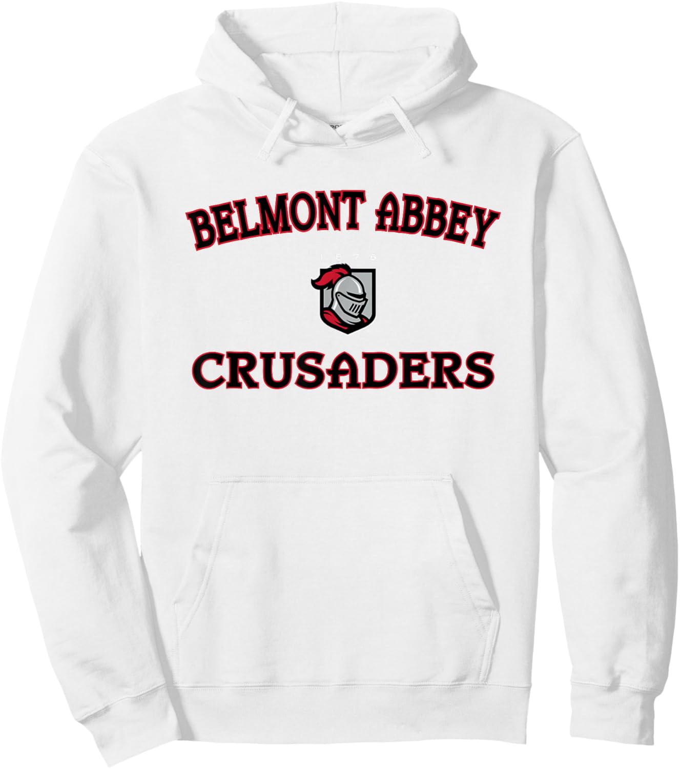 Belmont Abbey College Crusaders Campus Classic Hoodie - Hoodie | White