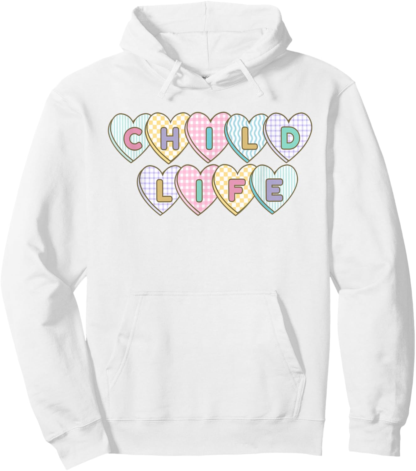 Child Life Specialist Valentines CLS Play Therapy Healthcare Hoodie - Hoodie | White