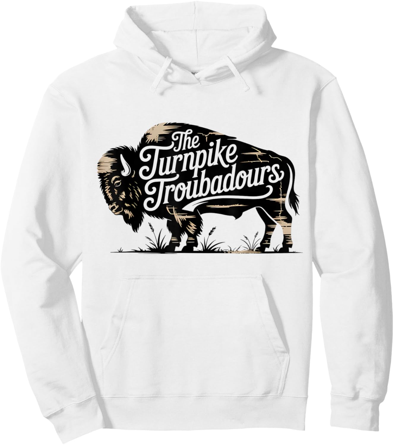 Vintage Turnpike Distressed Country Music Men Women Hoodie - Hoodie | White