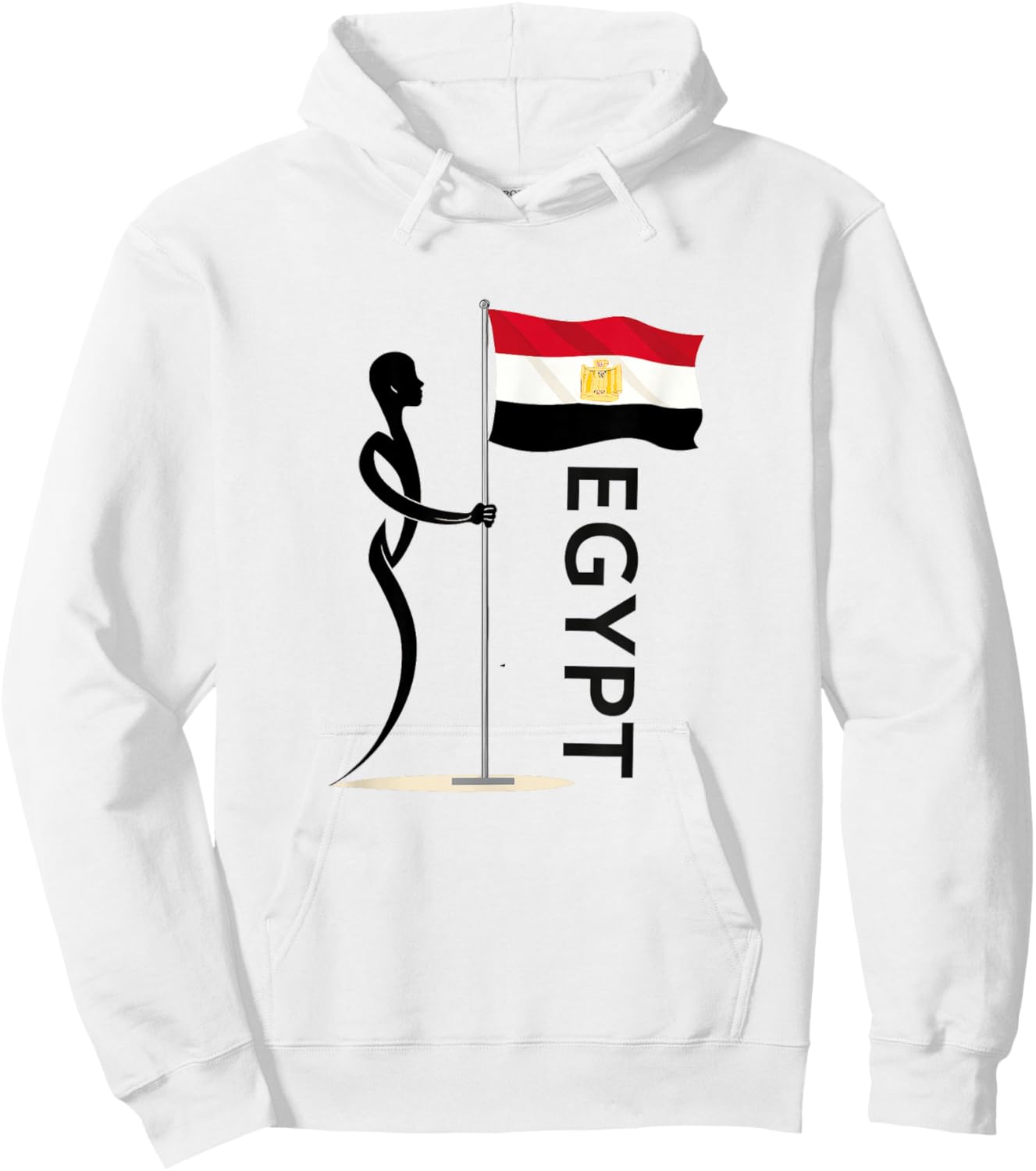 Egyptian Shirt Flag Egypt Women Kids Hoodie - Hoodie | White
