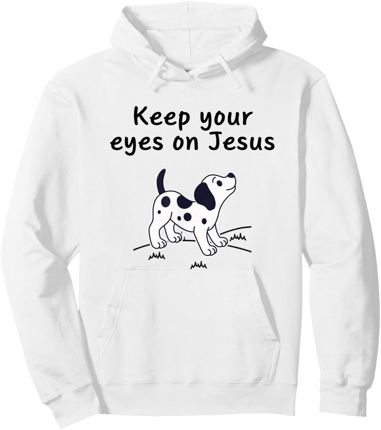 Keep Your Eyes ON Jesus, Christian Kid Dog Hoodie - Hoodie | White