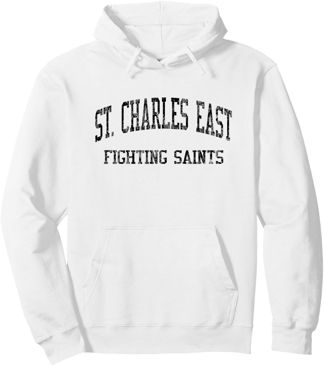 St. Charles East High School HS Saint Charles IL Vintage SPO Hoodie - Hoodie | White