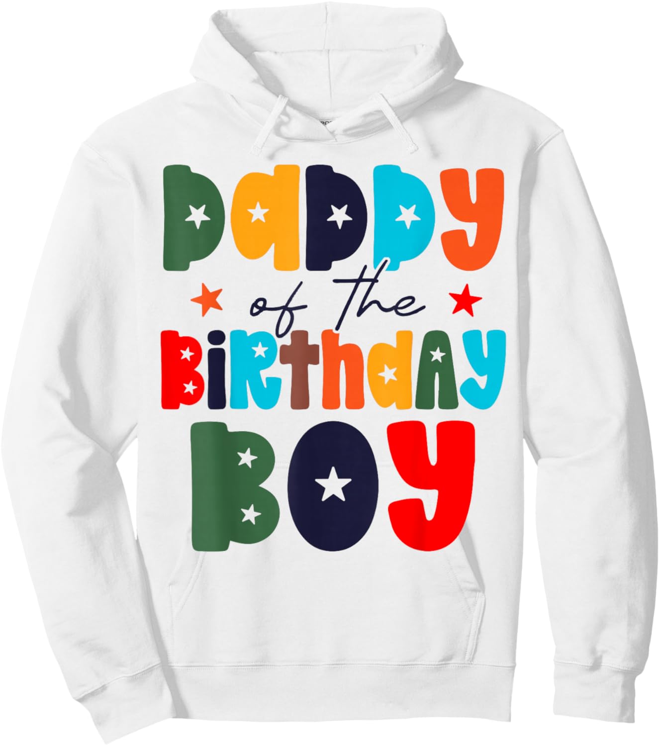 Dad of The Birthday Boy Matching Family Birthday Party Hoodie - Hoodie | White