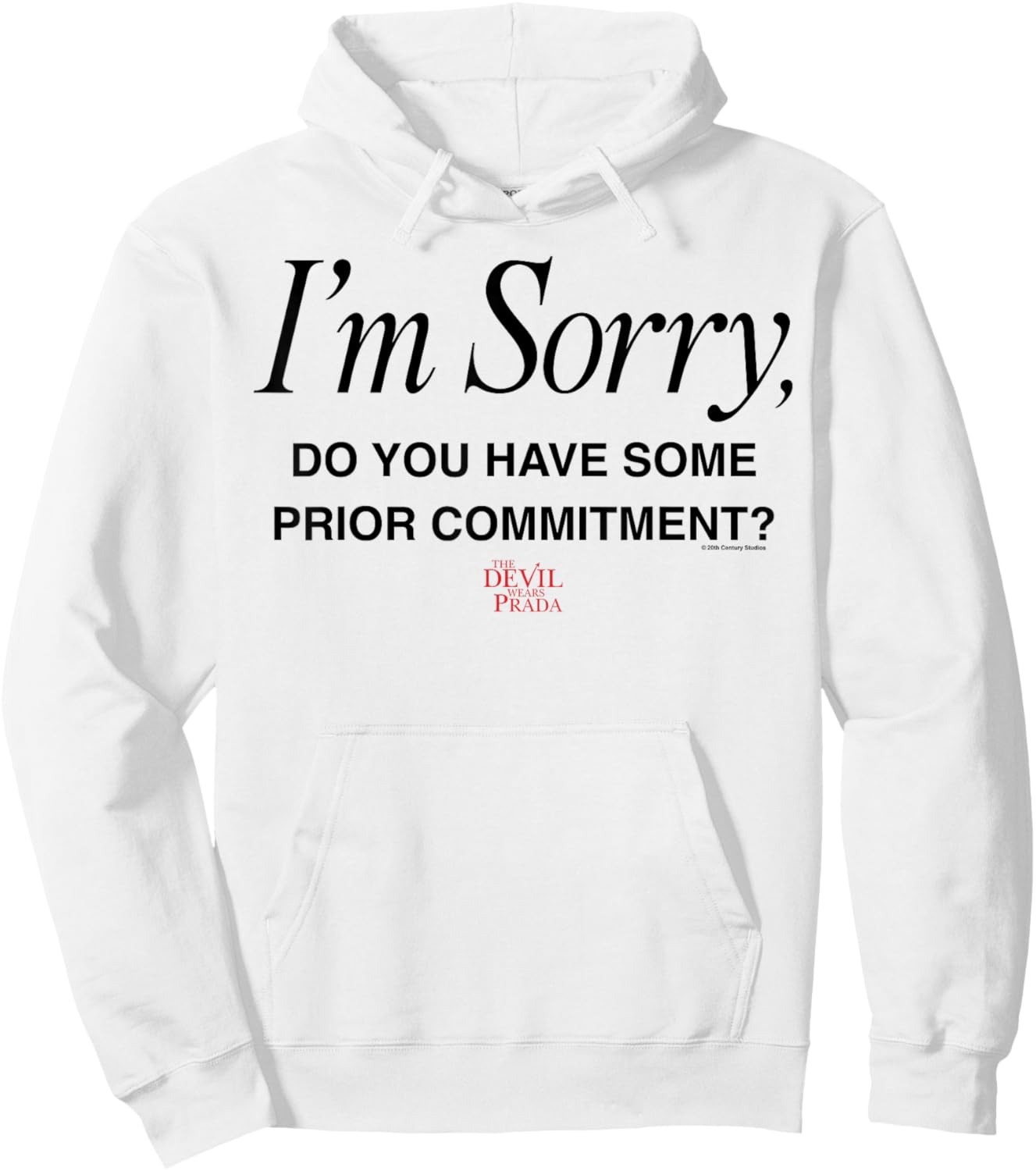 The Devil Wears Prada Do You Have Some Prior Commitments? Hoodie - Hoodie | White
