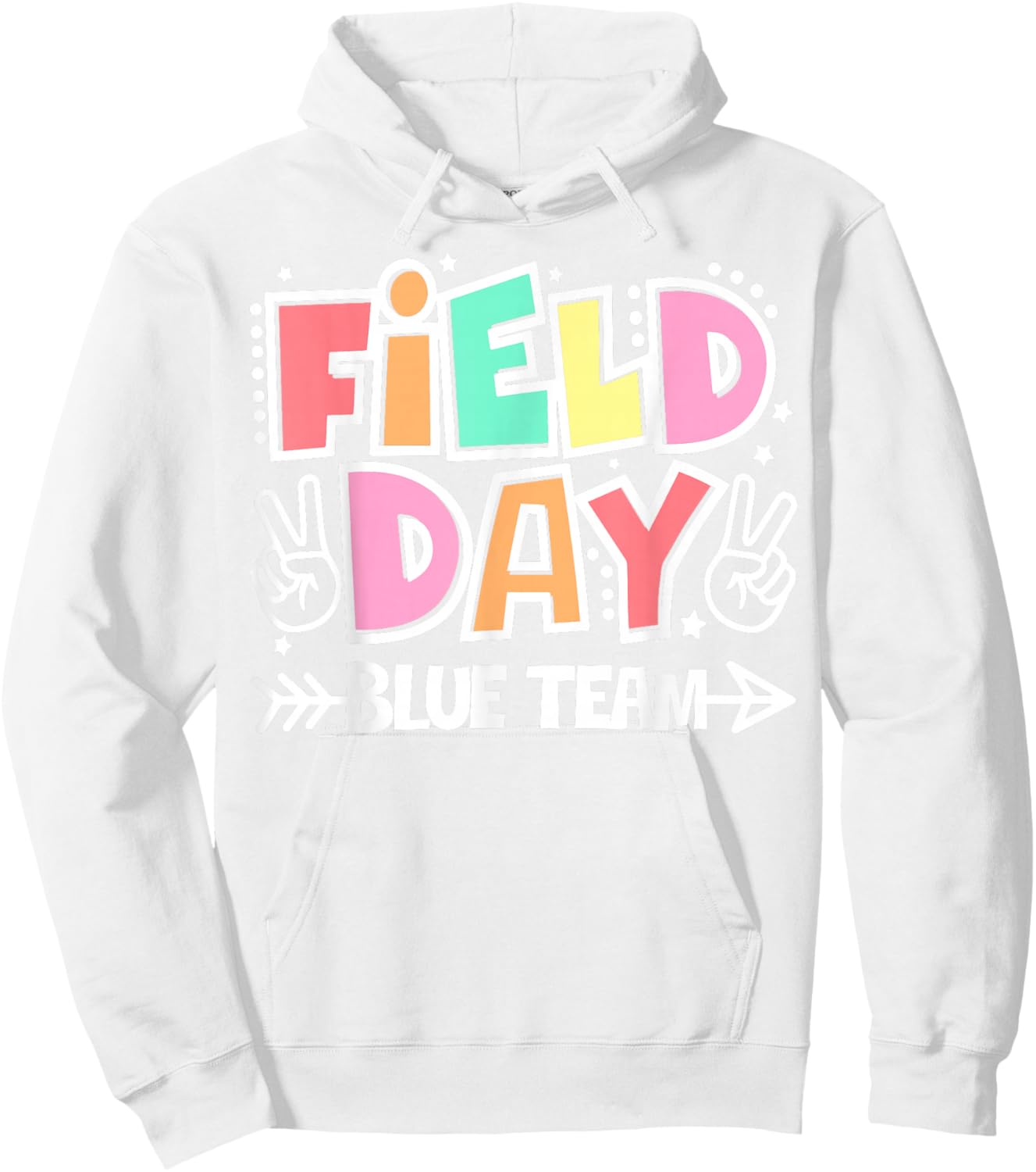 Field Day Blue Team Funny for Teacher Kids Field Day Games Hoodie - Hoodie | White
