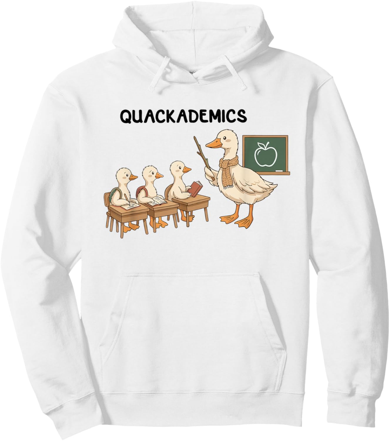 Funny Goose Teacher Club Back to School Elementary Teaching Hoodie - Hoodie | White