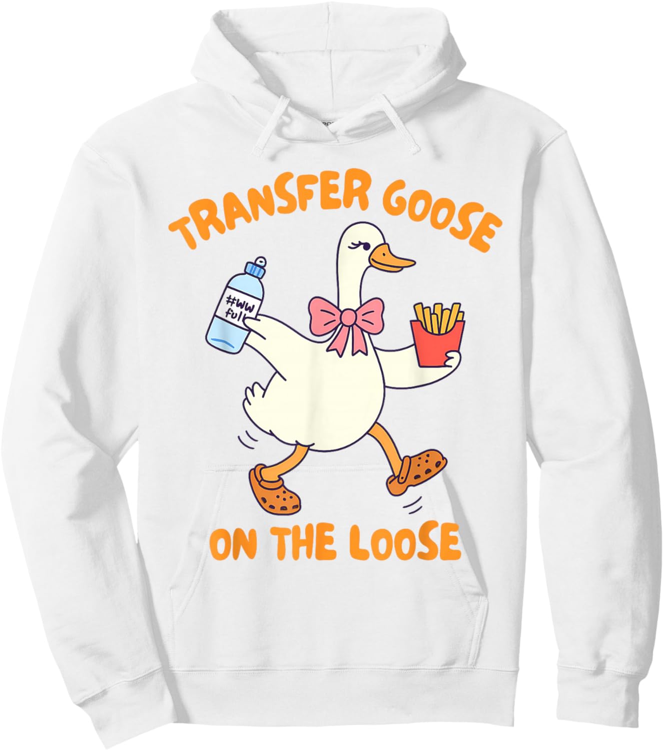 IVF Mom Dad Transfer Day Transfer Silly Goose On The Loose Hoodie - Hoodie | White