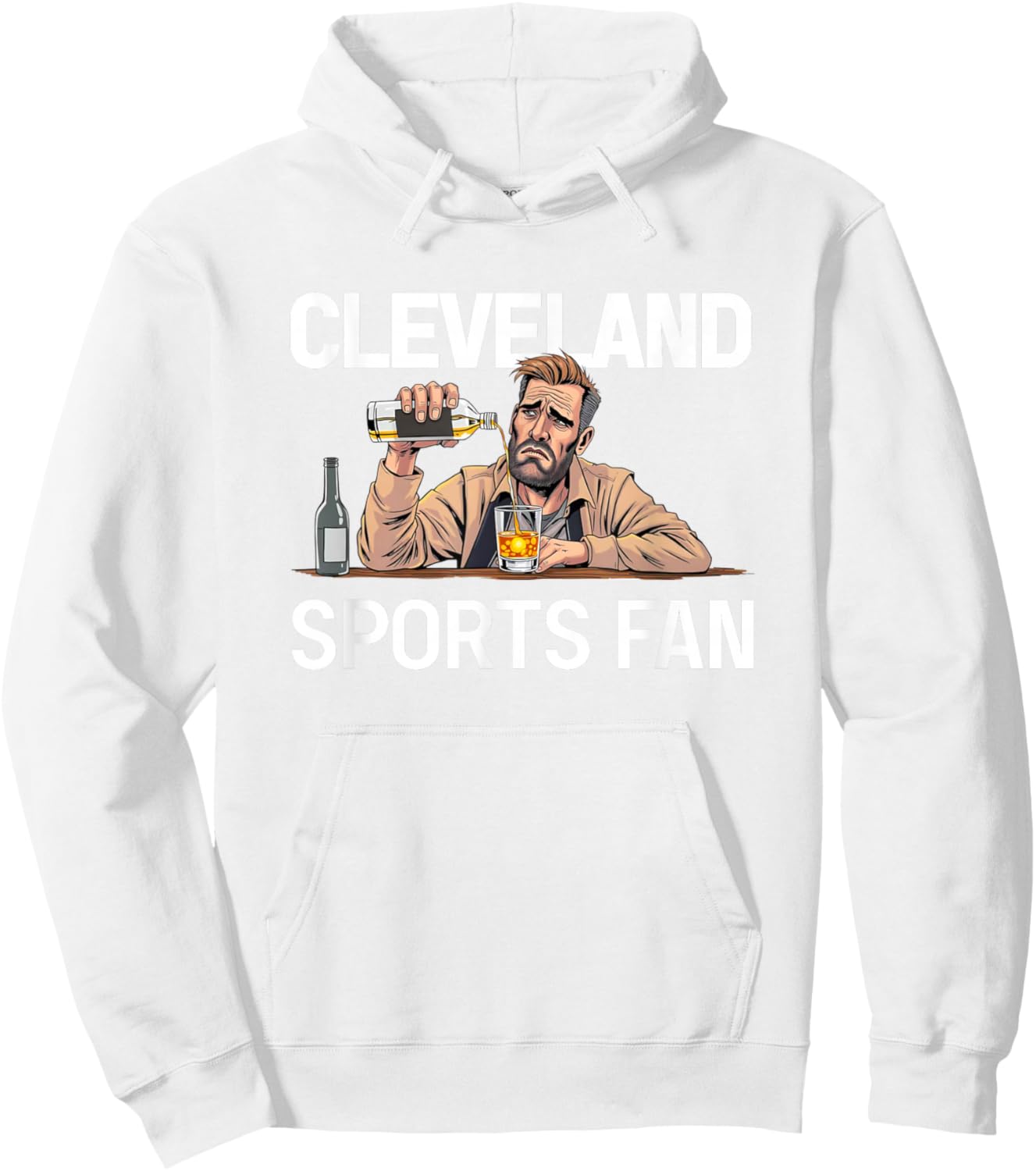 Funny Cleveland Sports Hoodie - Hoodie | White