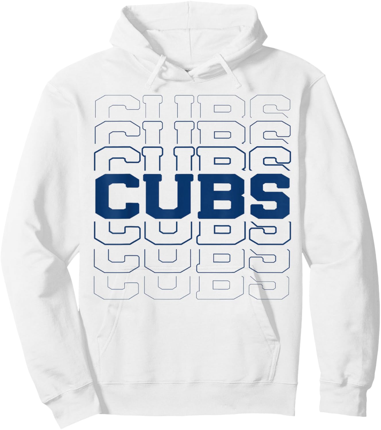 White Vintage Cubs Name Personalized Retro Women Kid Hoodie - Hoodie | White